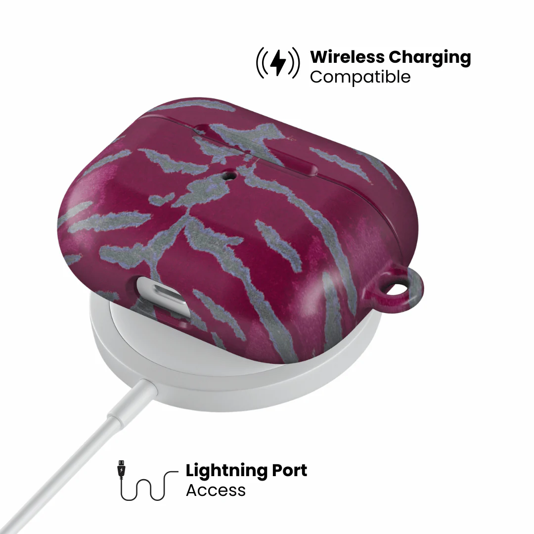 Berry Veins AirPod Case - Image 8