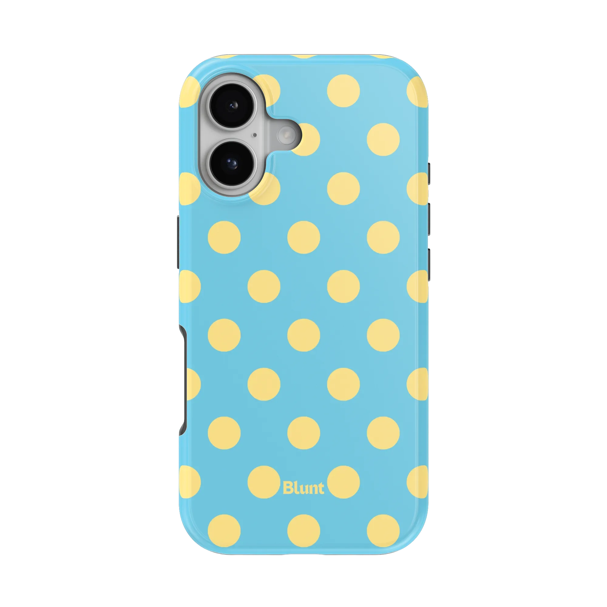 Blue Butter Polka iPhone Case