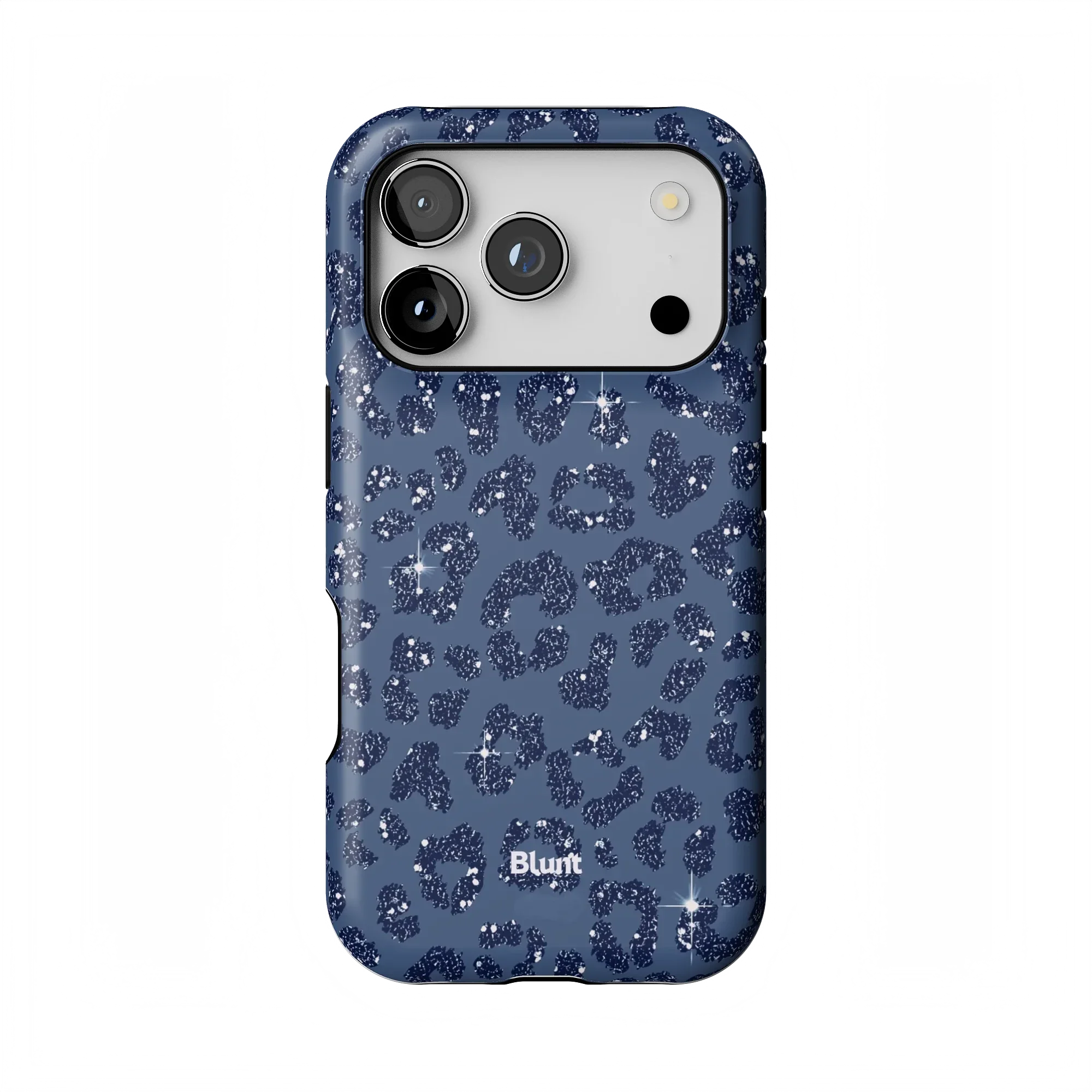 Blue Cheetah Print iPhone Case - Image 2