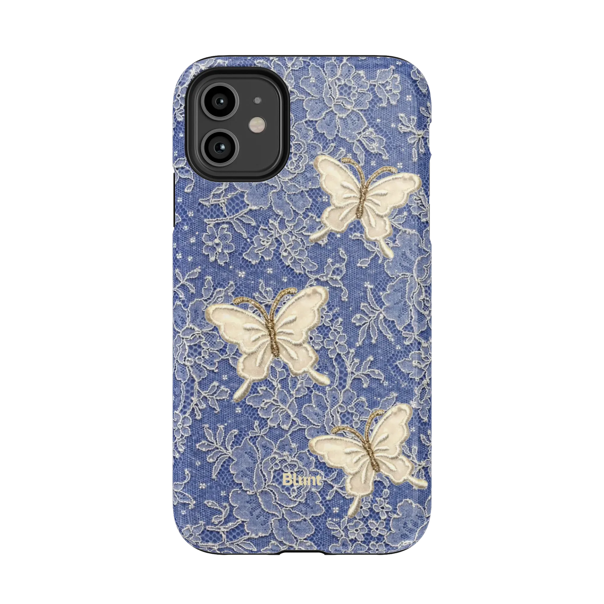 Blue Lace Butterfly iPhone Case - Image 25