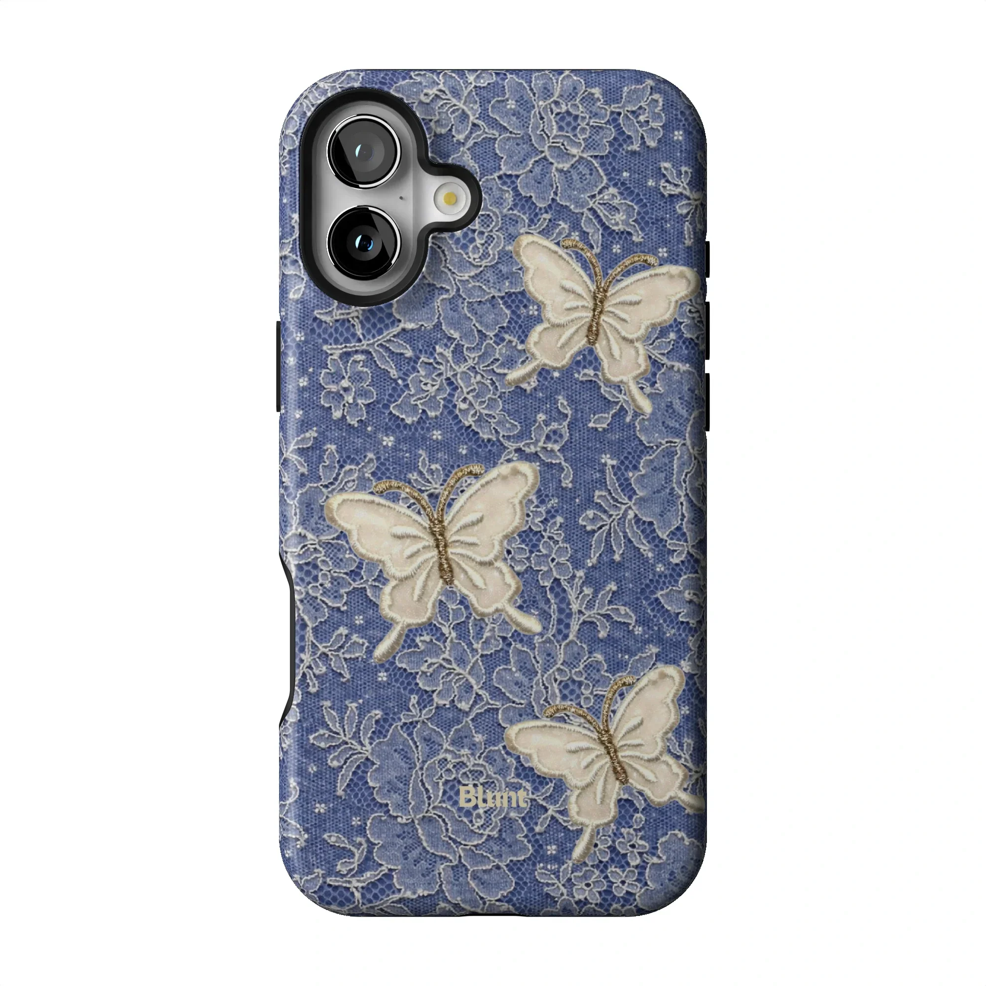Blue Lace Butterfly iPhone Case - Image 39
