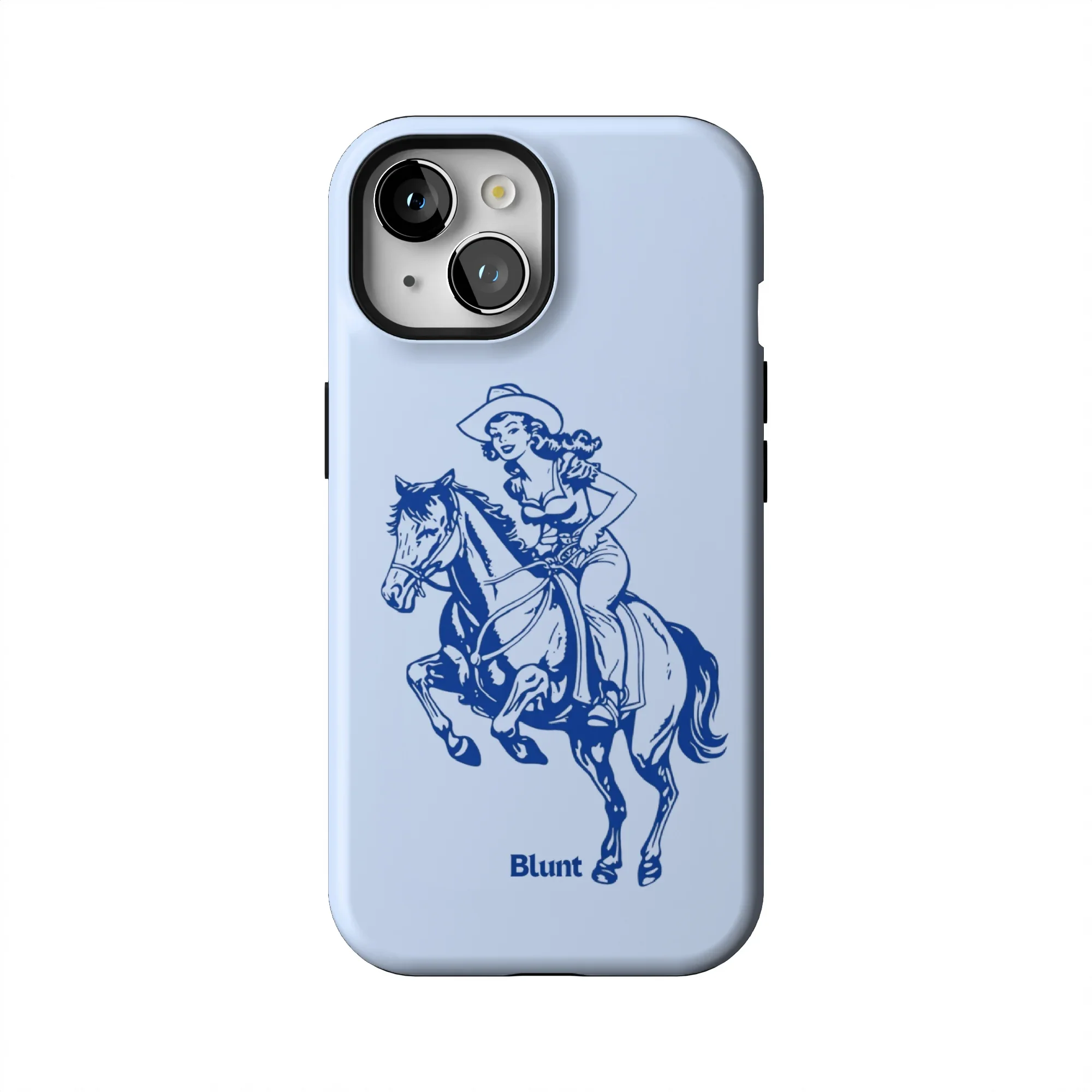 Blue Lasso Lady iPhone Case - Image 10