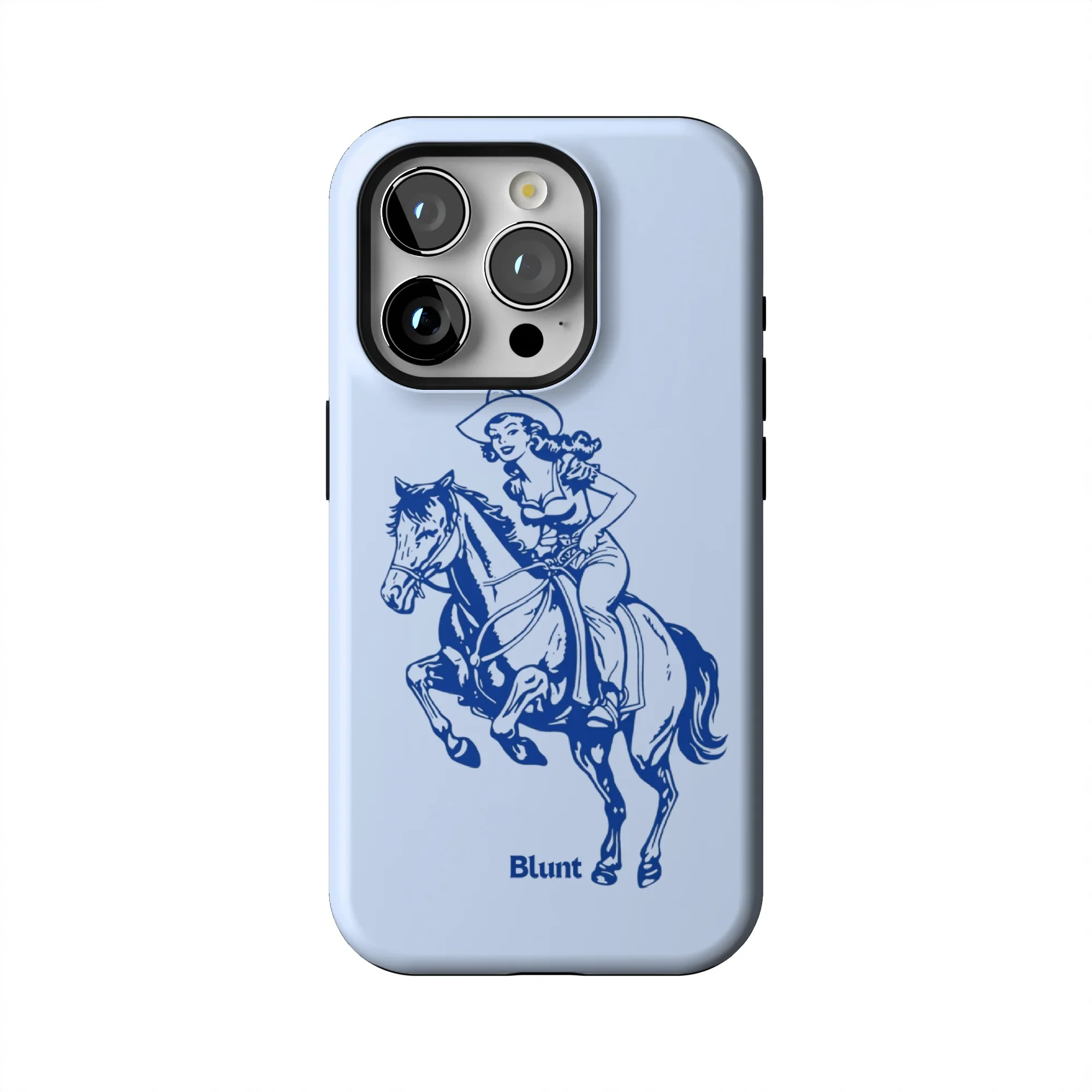 Blue Lasso Lady iPhone Case - Image 11