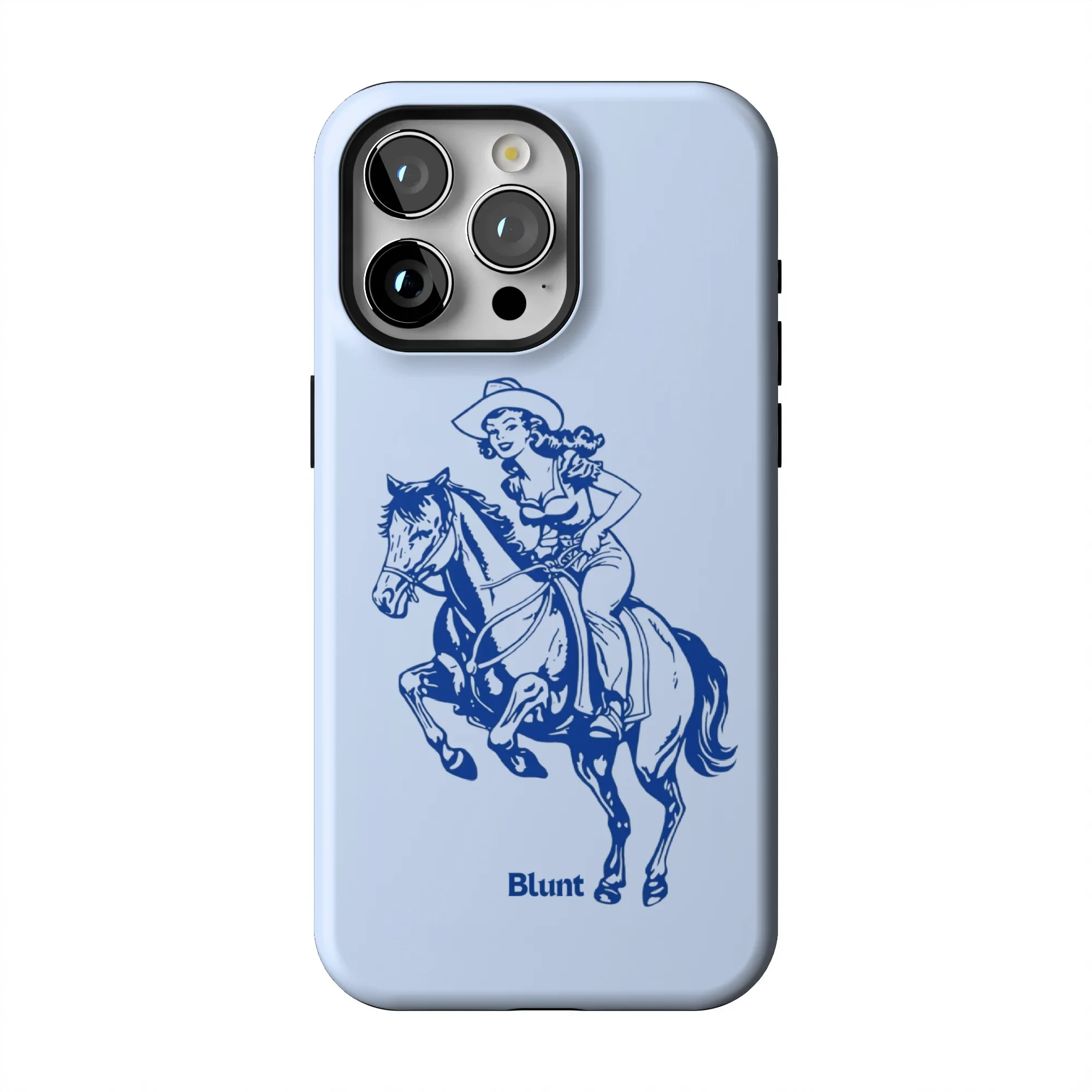 Blue Lasso Lady iPhone Case - Image 12