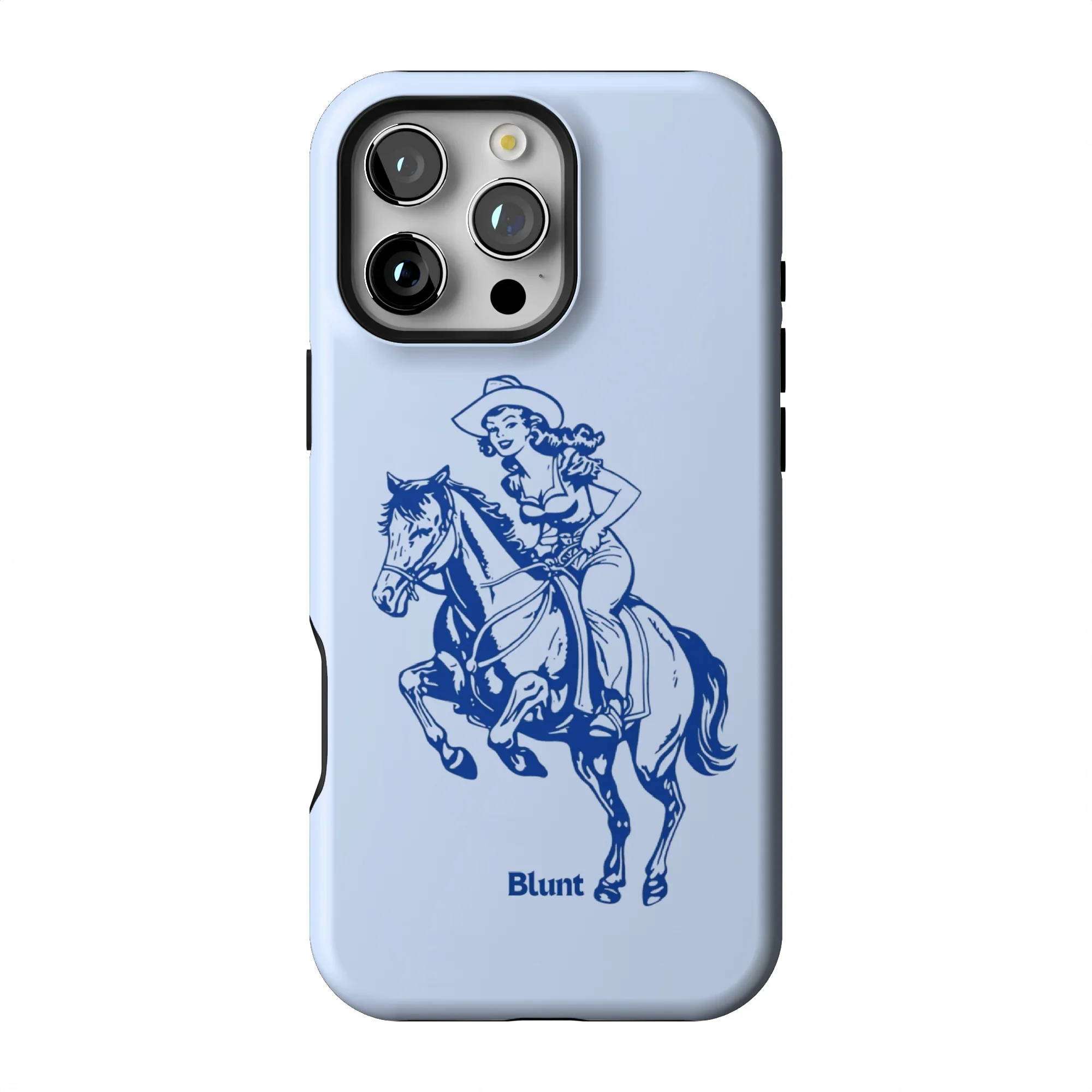 Blue Lasso Lady iPhone Case - Image 7