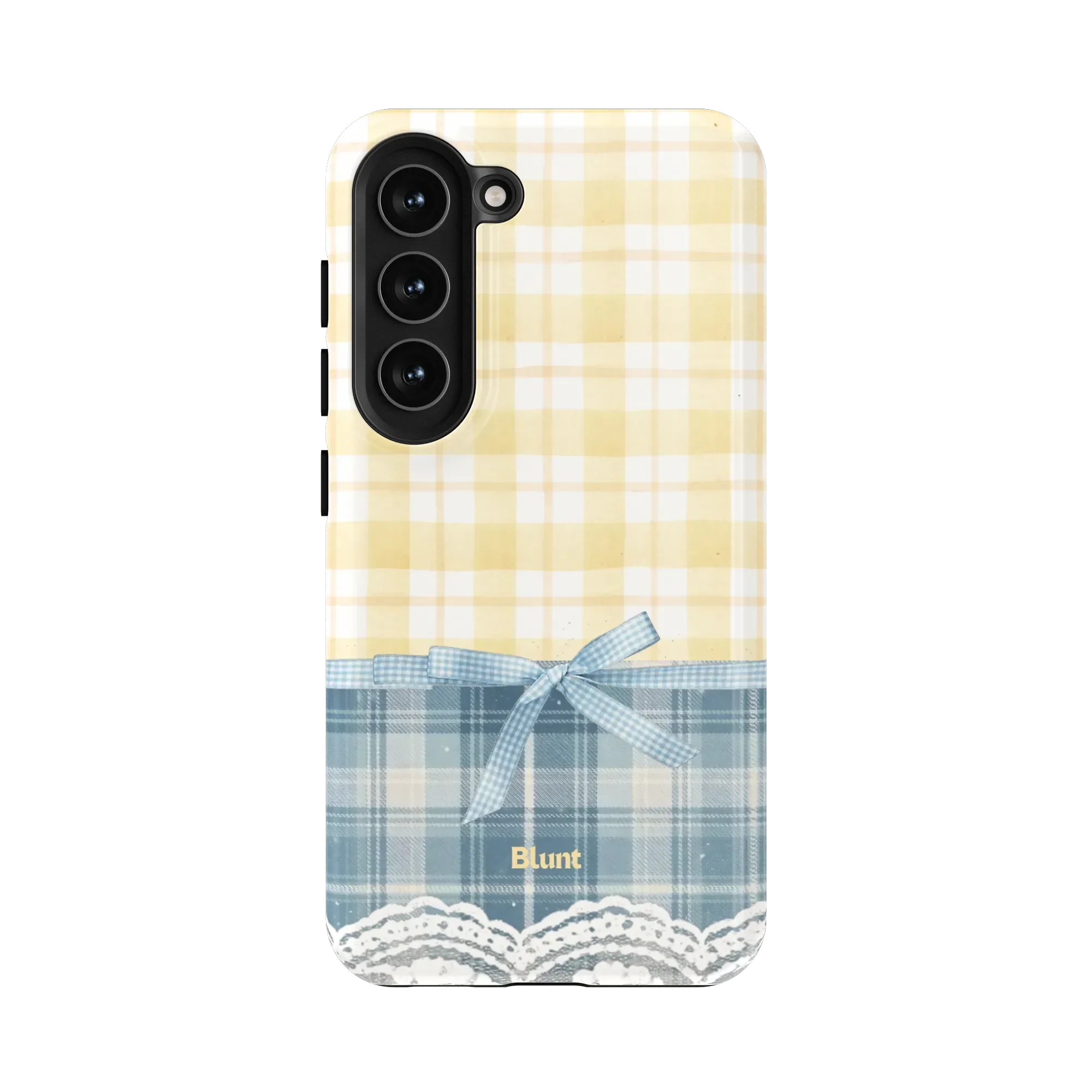 Blue Lemonplaid Samsung Case - Image 7