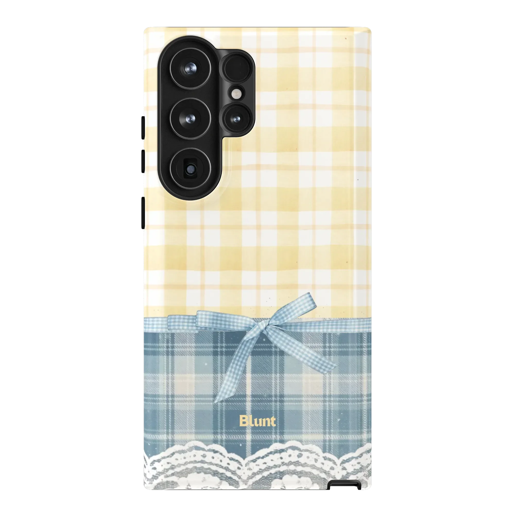 Blue Lemonplaid Samsung Case - Image 9