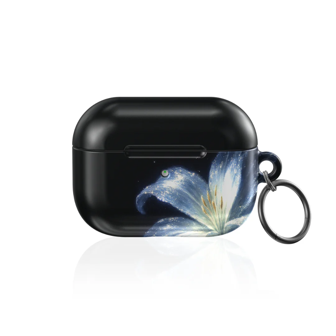Blue Lilly AirPod Case - Image 5
