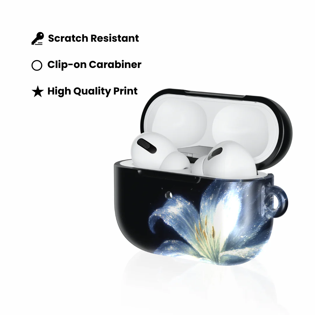 Blue Lilly AirPod Case - Image 7