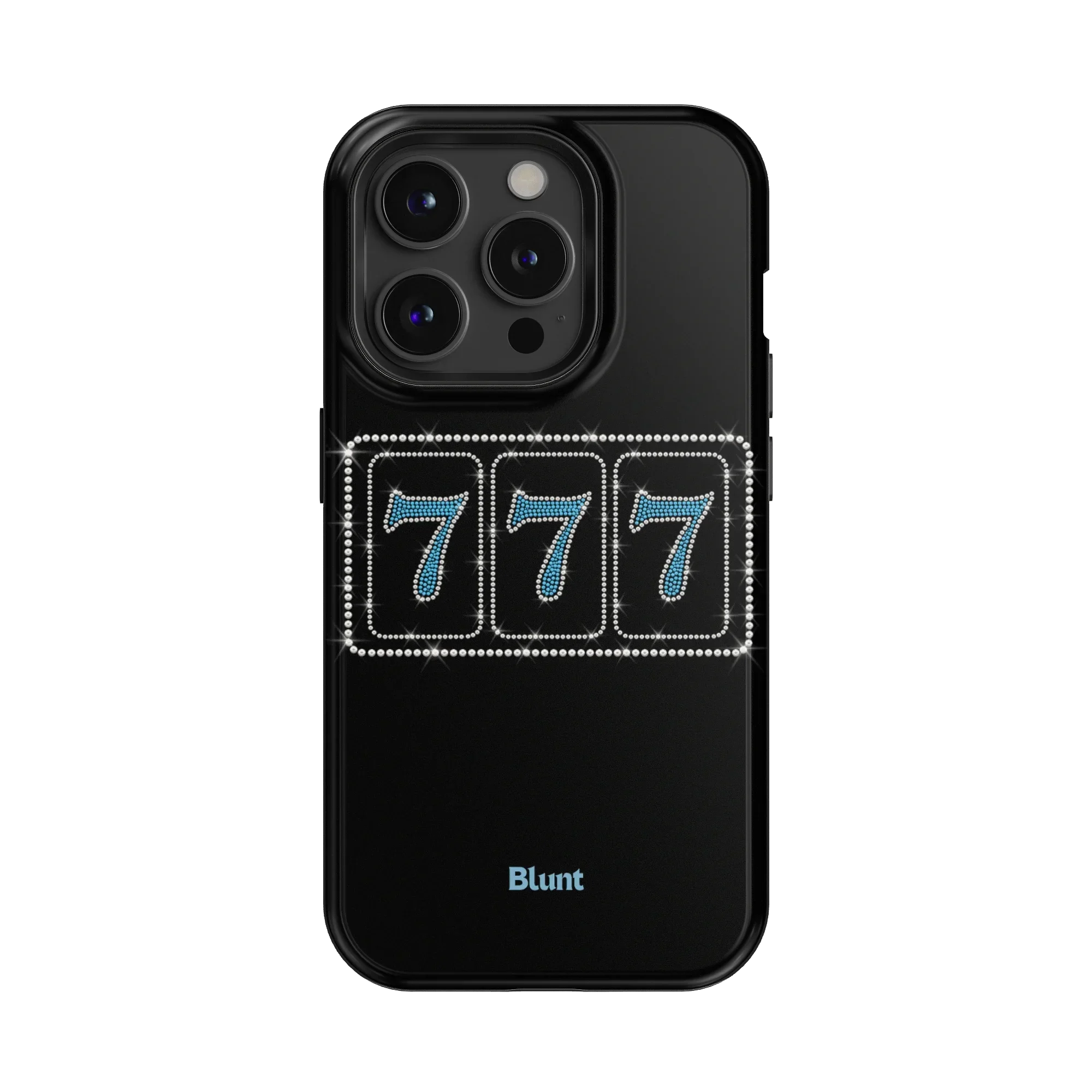 Blue Lucky 777 iPhone Case - Image 10