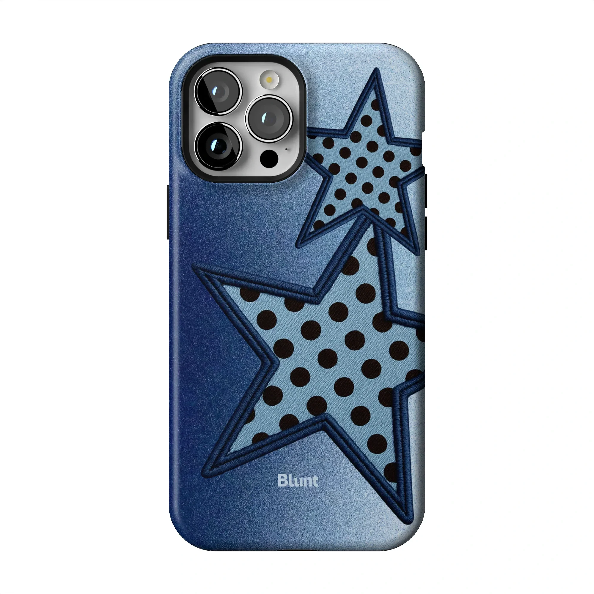 Blue Polka Star iPhone Case - Image 50