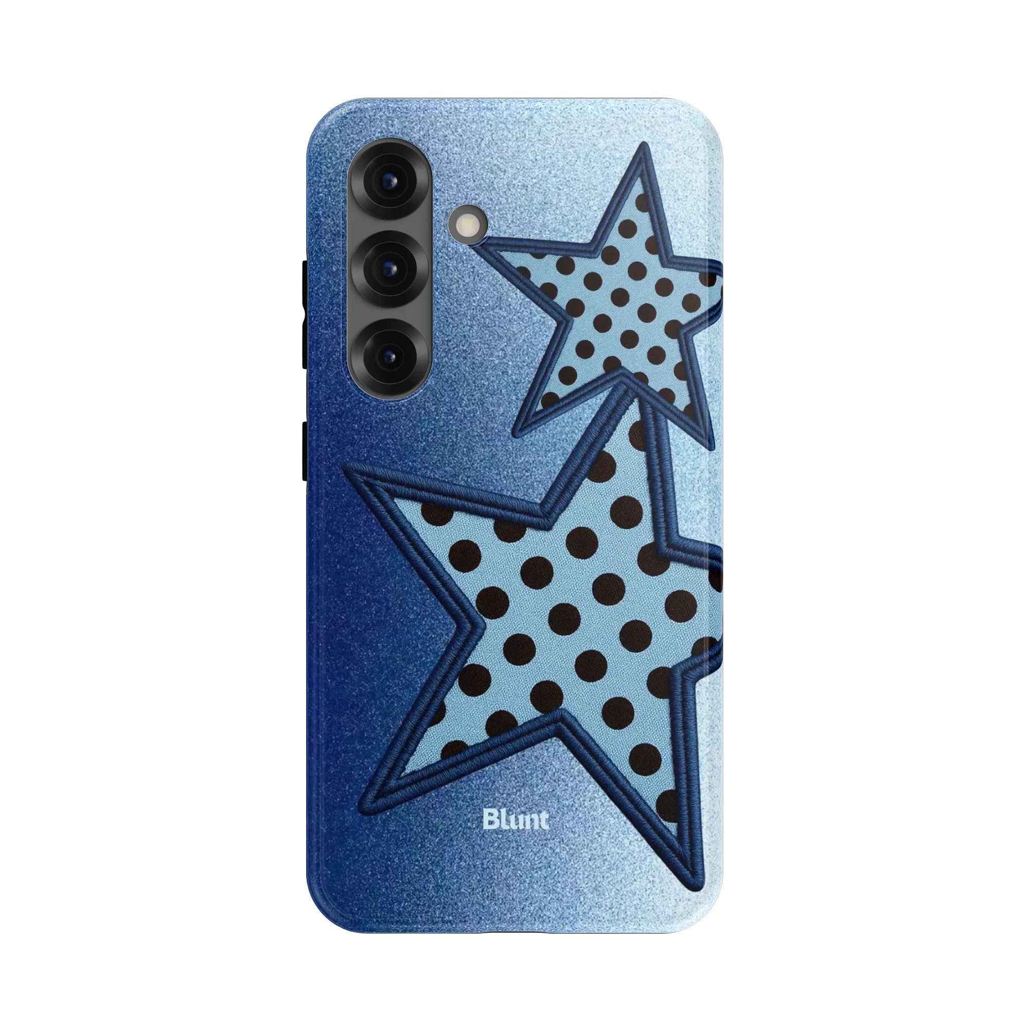 Blue Polka Star Samsung Case