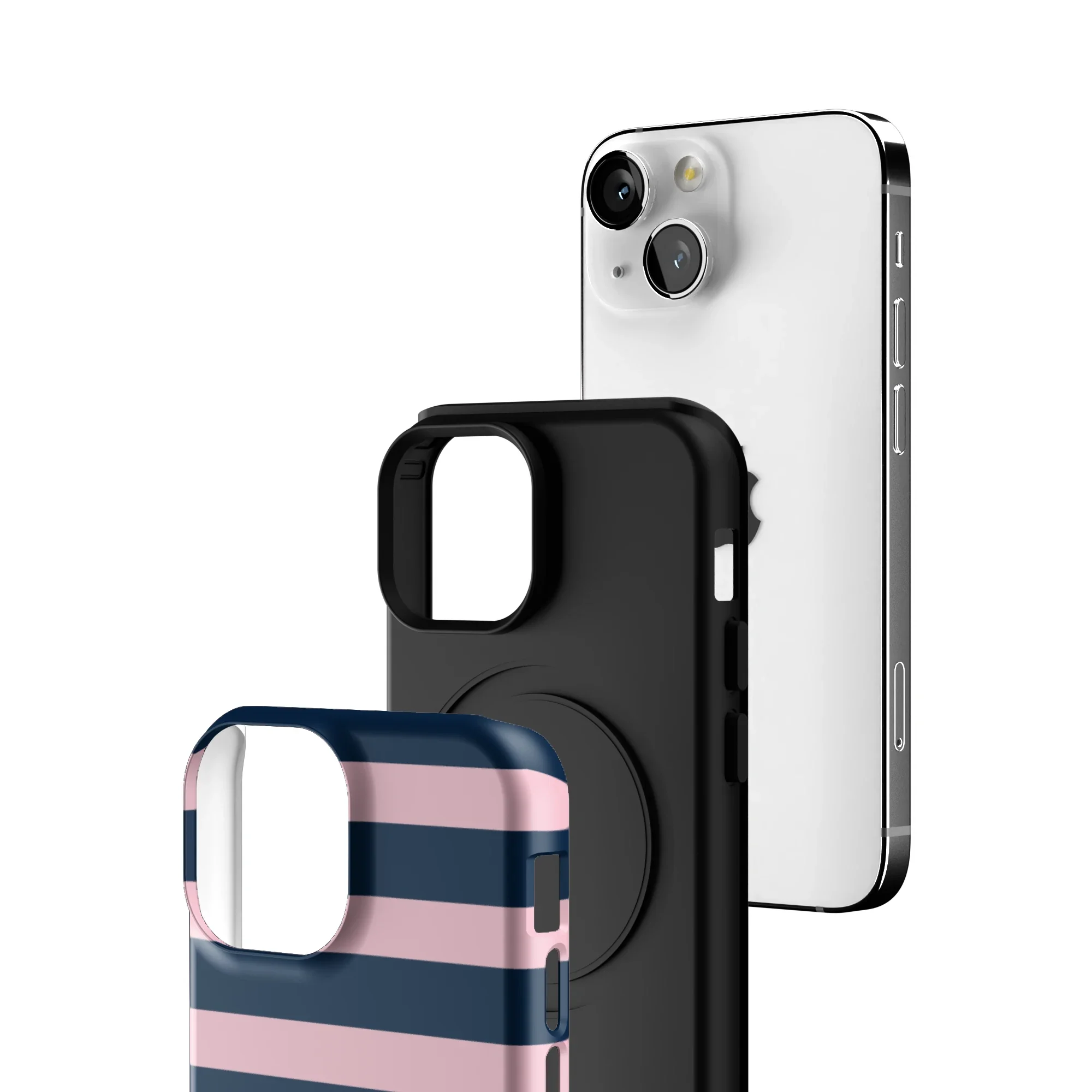 Blueberry Blush Stripe iPhone Case - Image 129