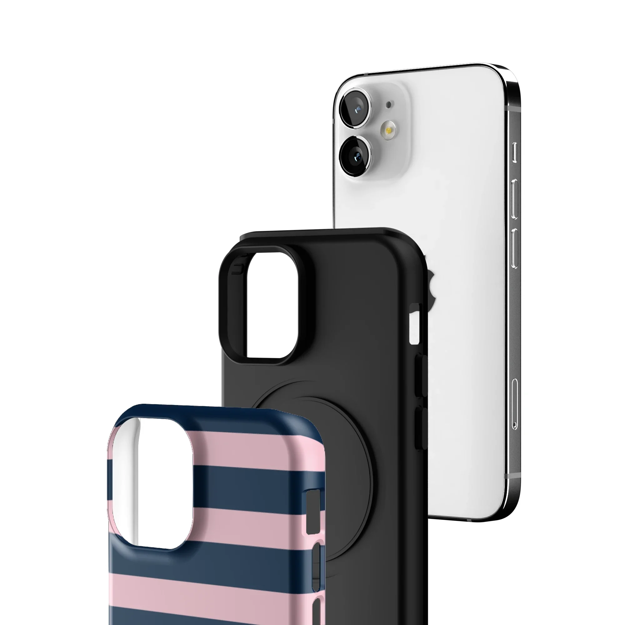 Blueberry Blush Stripe iPhone Case - Image 153