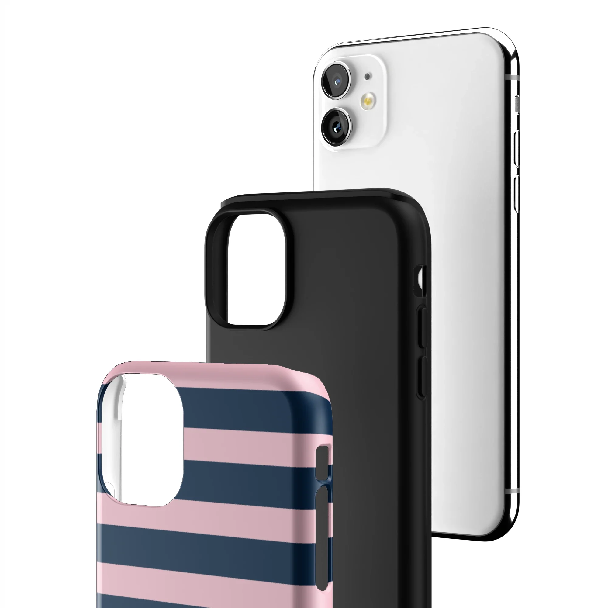 Blueberry Blush Stripe iPhone Case - Image 159