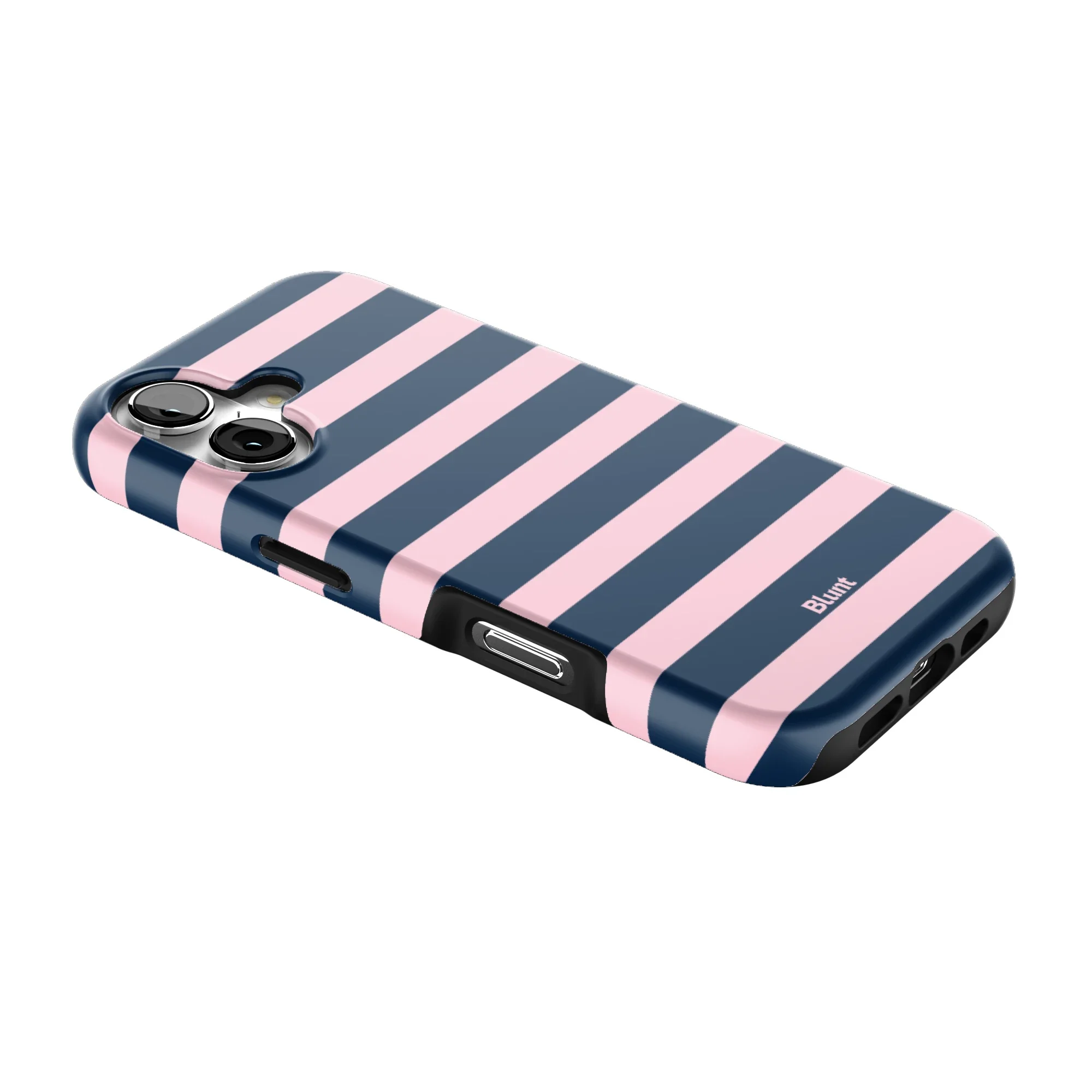 Blueberry Blush Stripe iPhone Case - Image 2