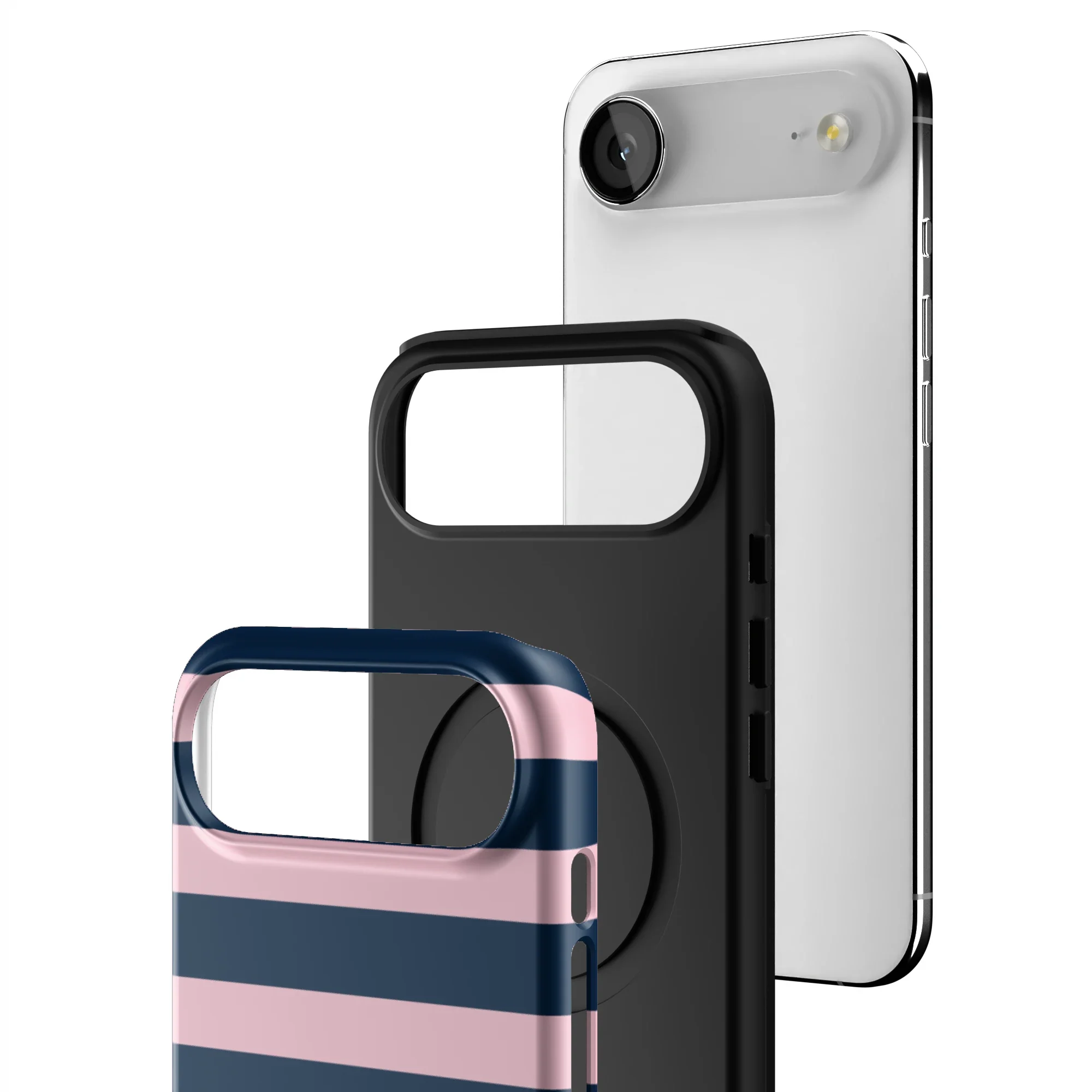 Blueberry Blush Stripe iPhone Case - Image 21