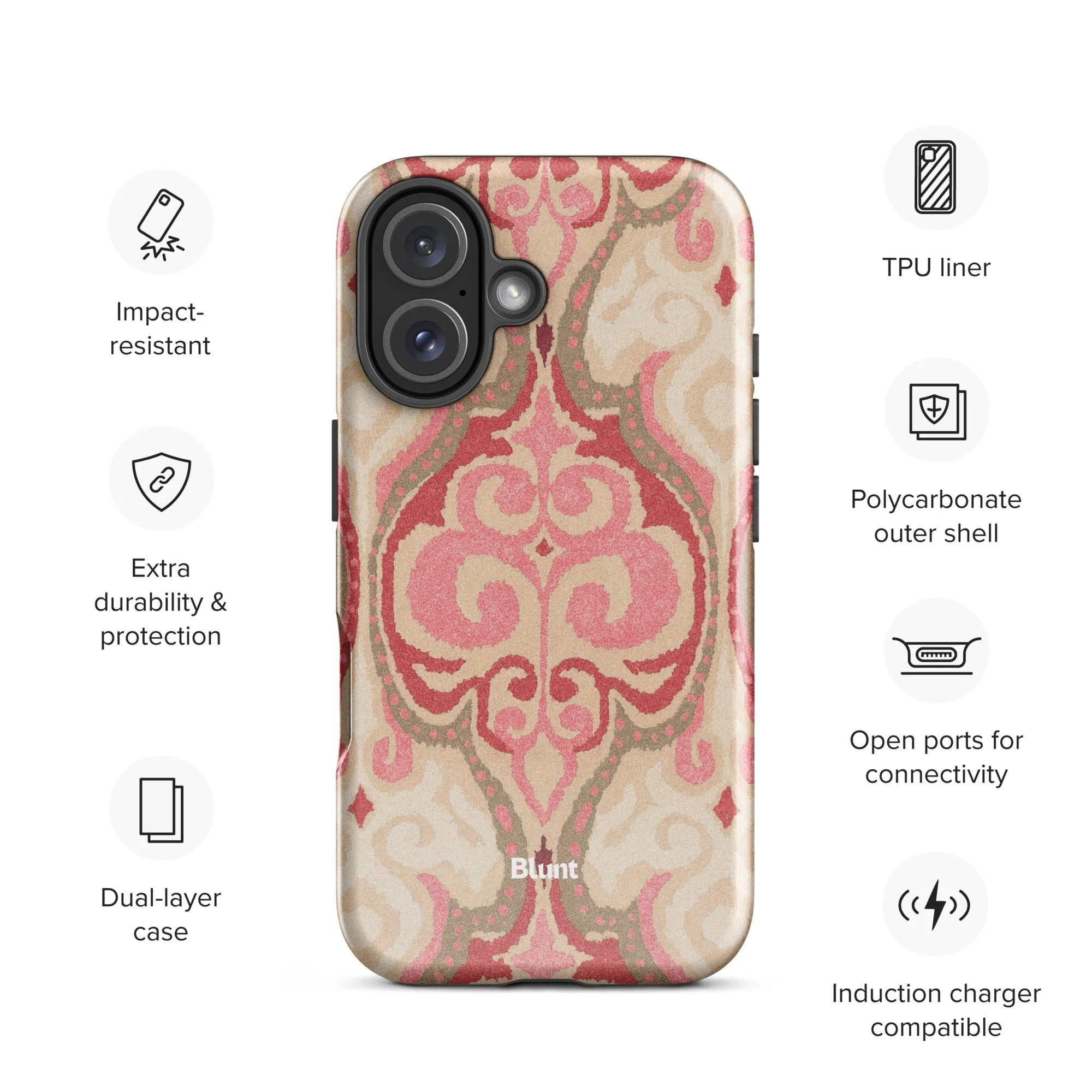 Blush Damask iPhone Case - Image 26