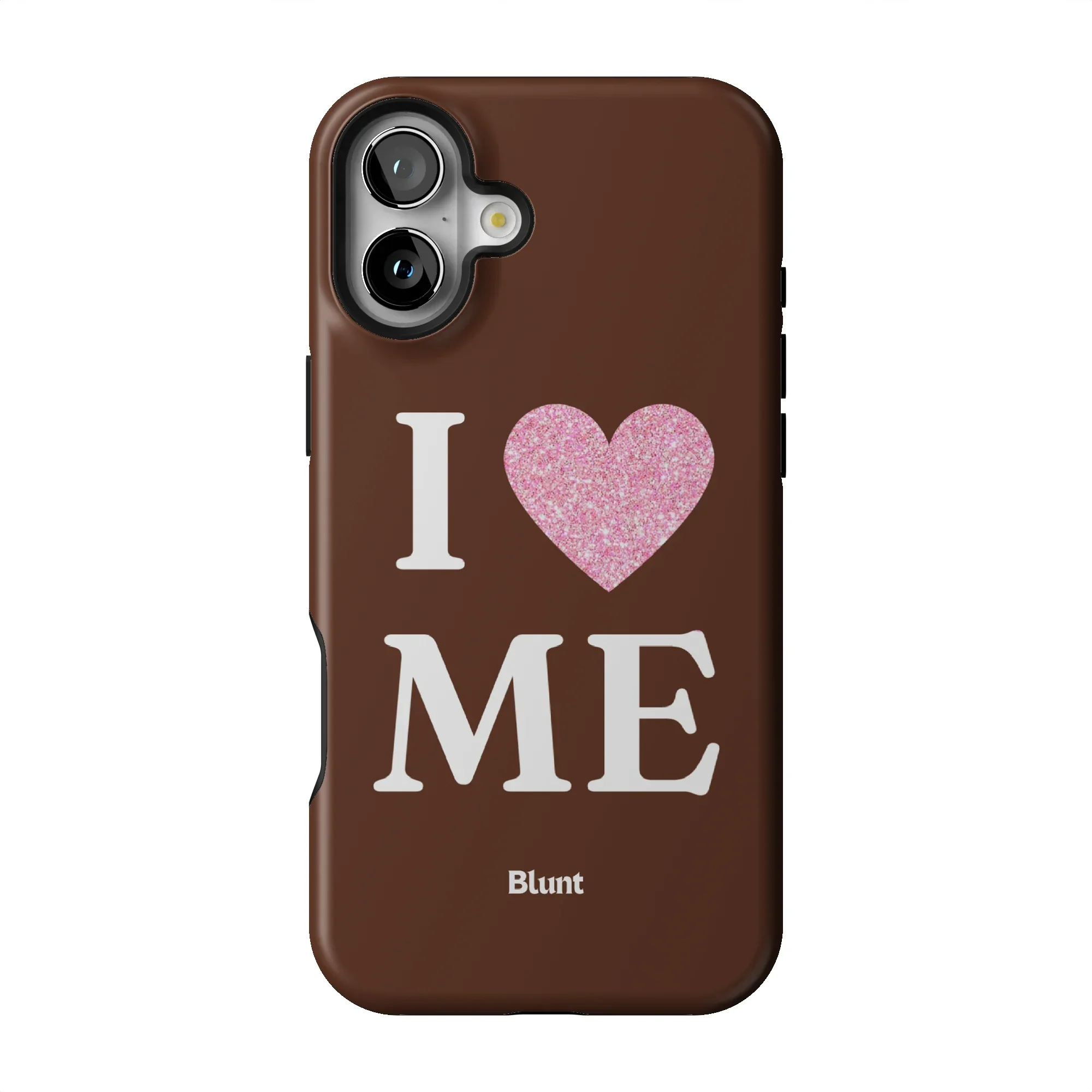 Brown I Love Me iPhone Case - Image 39