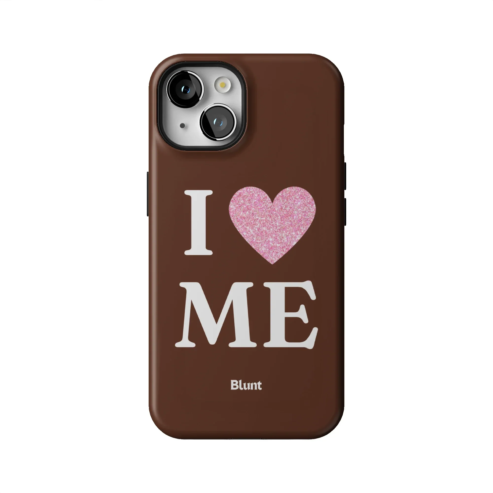 Brown I Love Me iPhone Case - Image 44