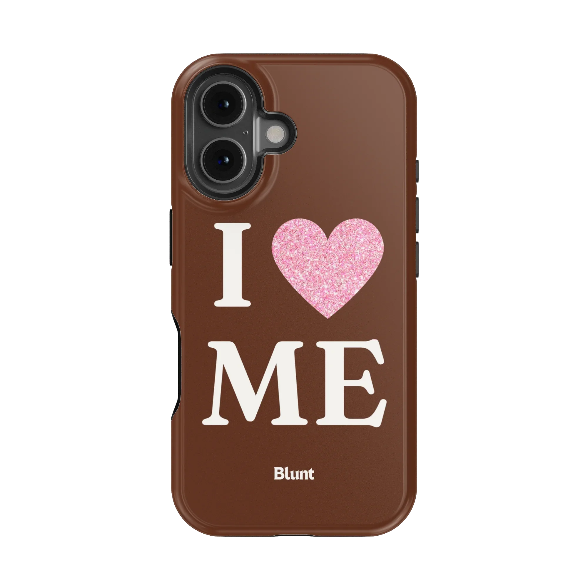 Brown I Love Me iPhone Case - Image 5