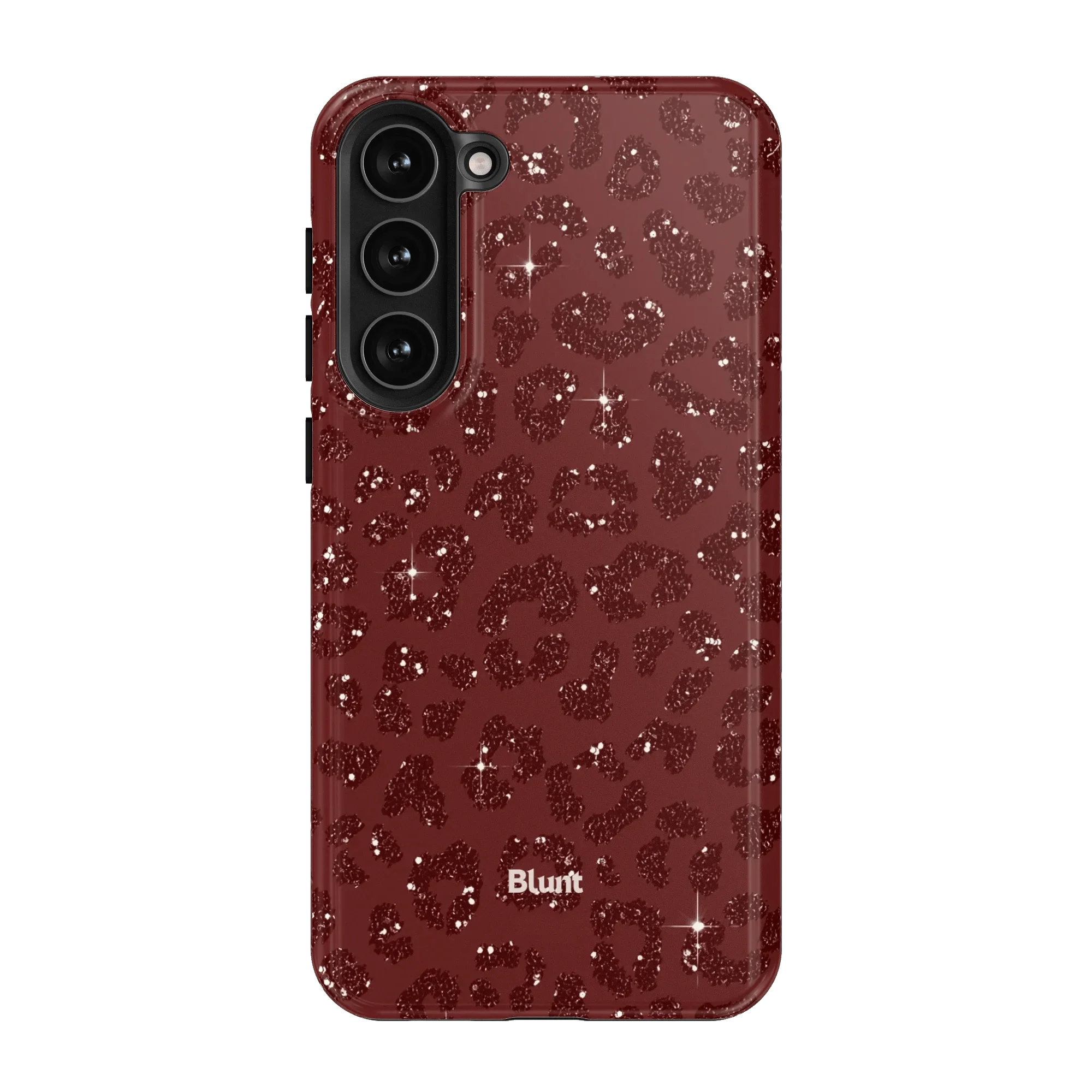 Burgundy Cheetah Print Samsung Case - Image 8