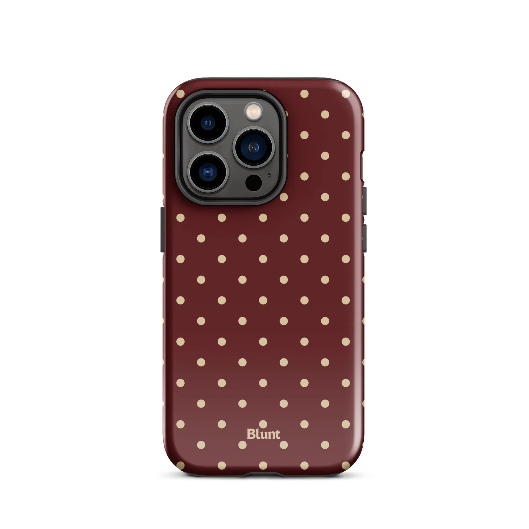 Burgundy Dot iPhone Case - Image 10
