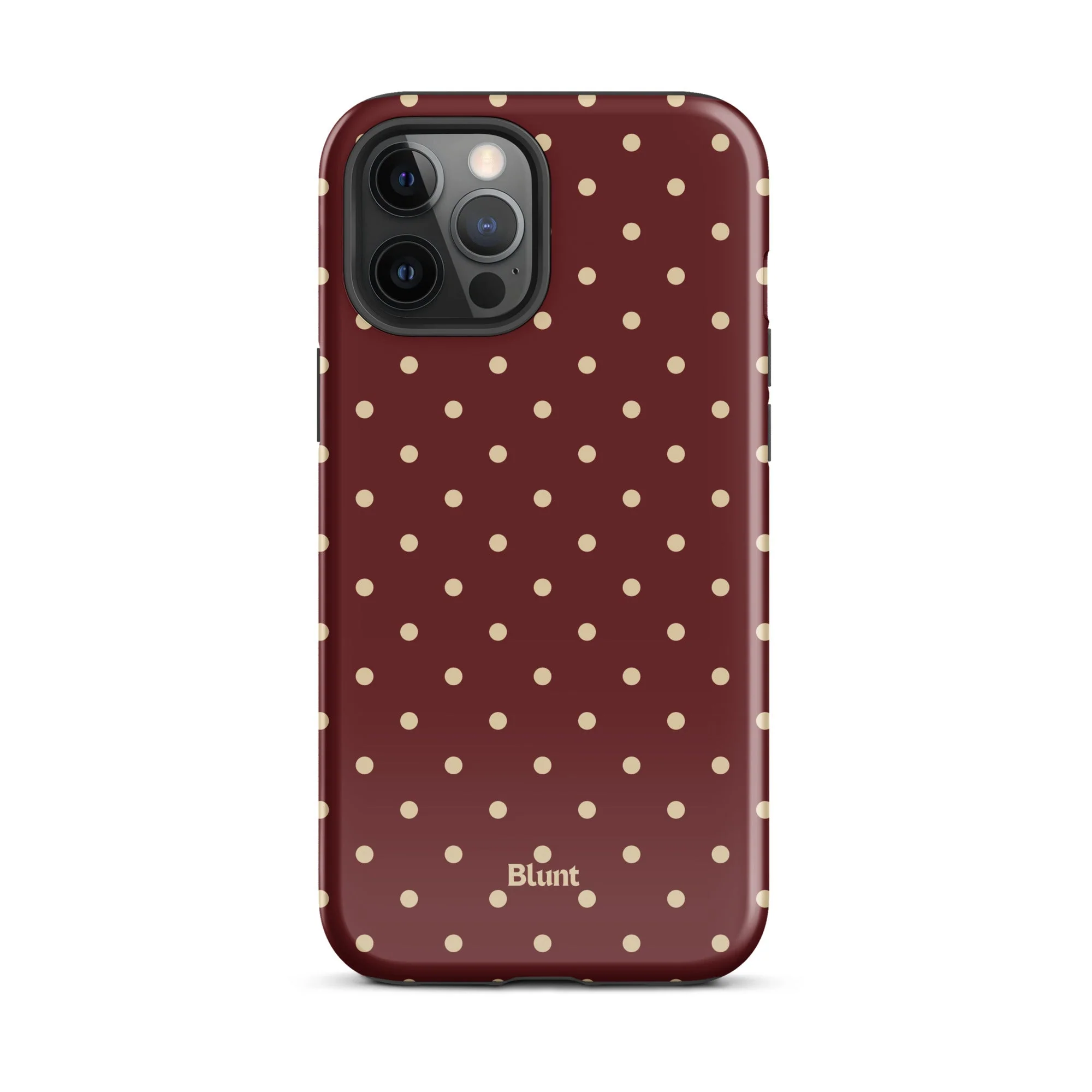 Burgundy Dot iPhone Case - Image 19