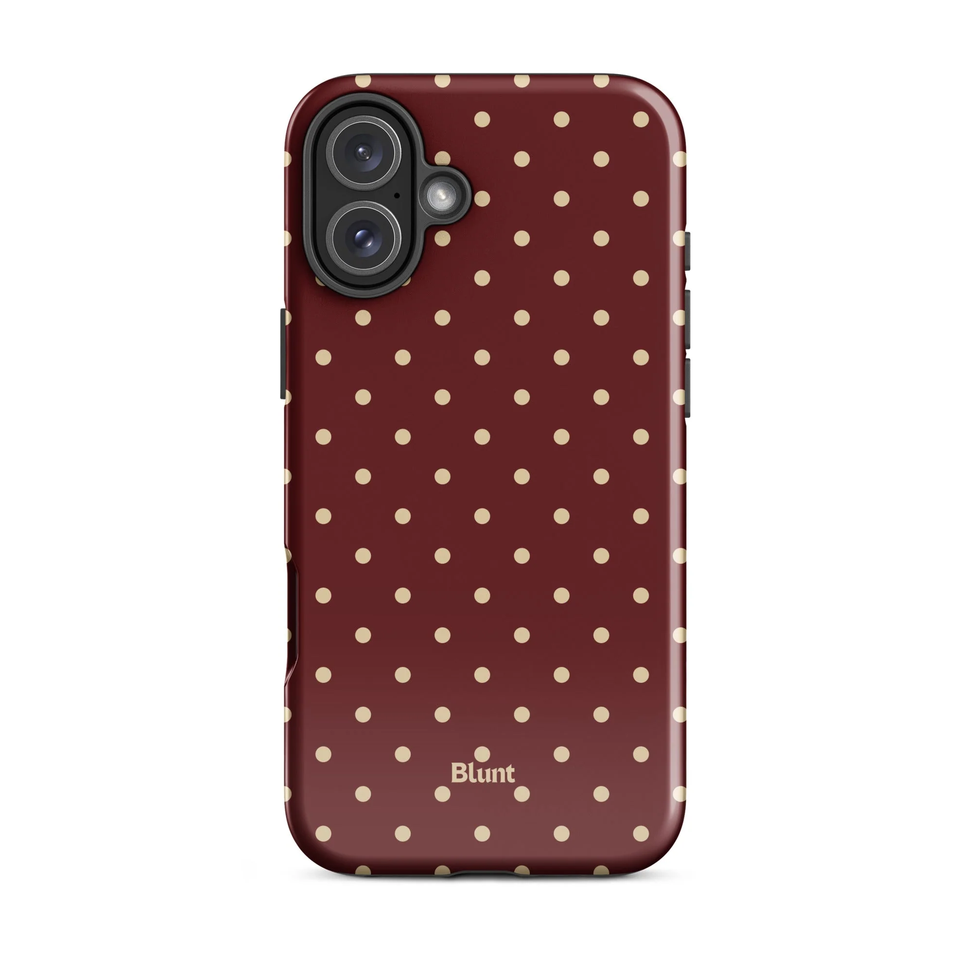 Burgundy Dot iPhone Case - Image 4