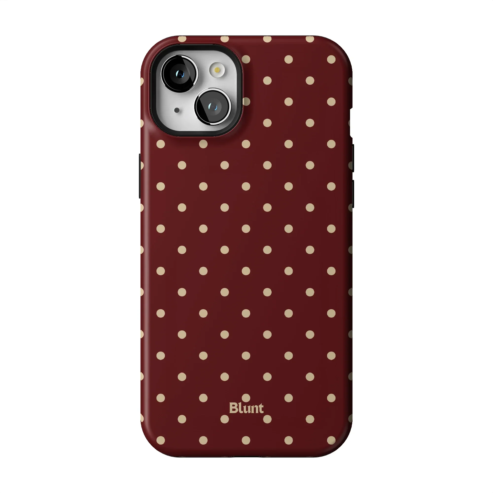 Burgundy Dot iPhone Case - Image 44
