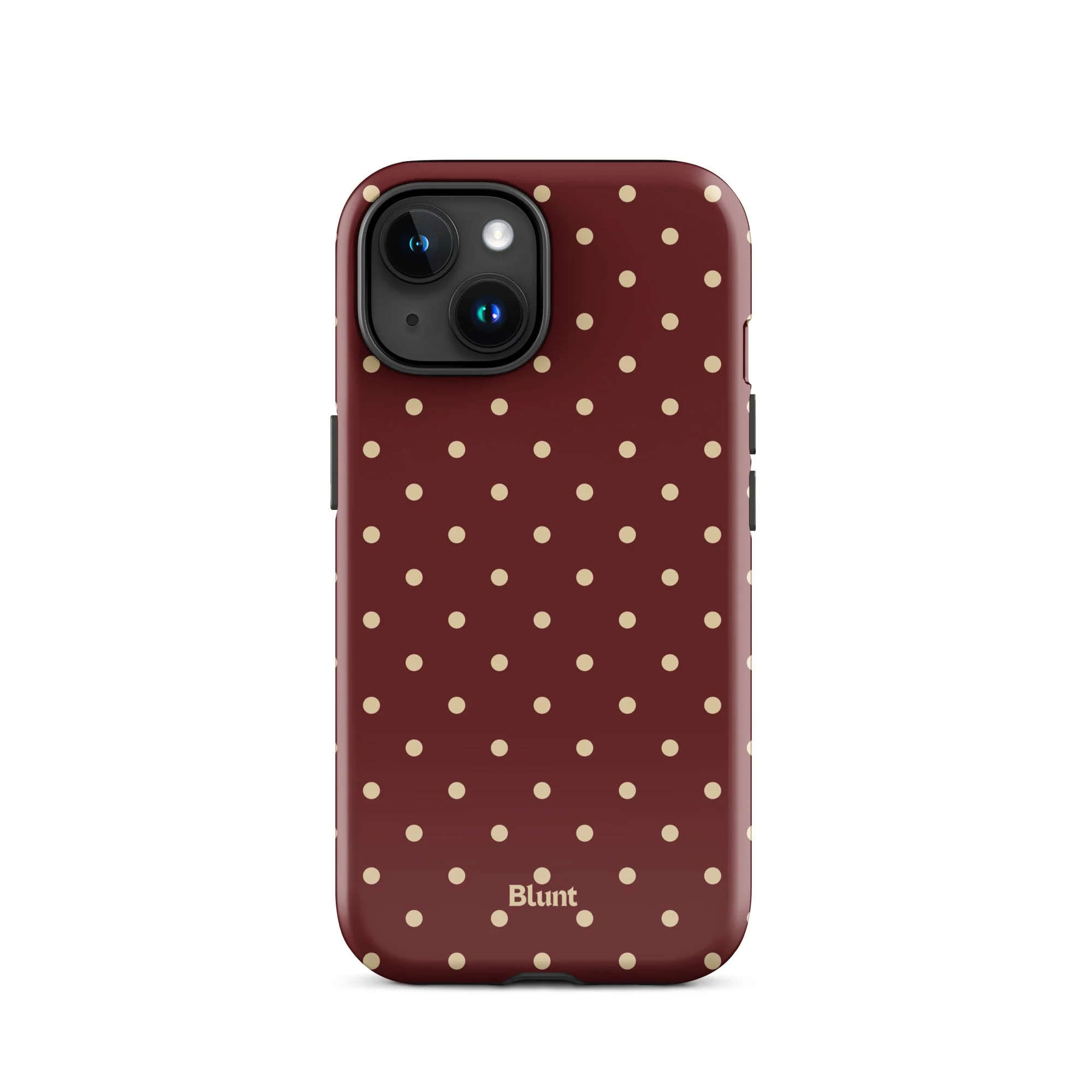 Burgundy Dot iPhone Case - Image 5
