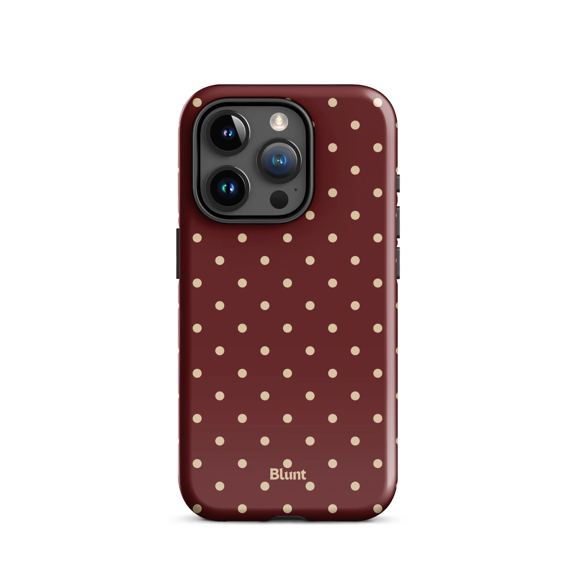 Burgundy Dot iPhone Case - Image 6