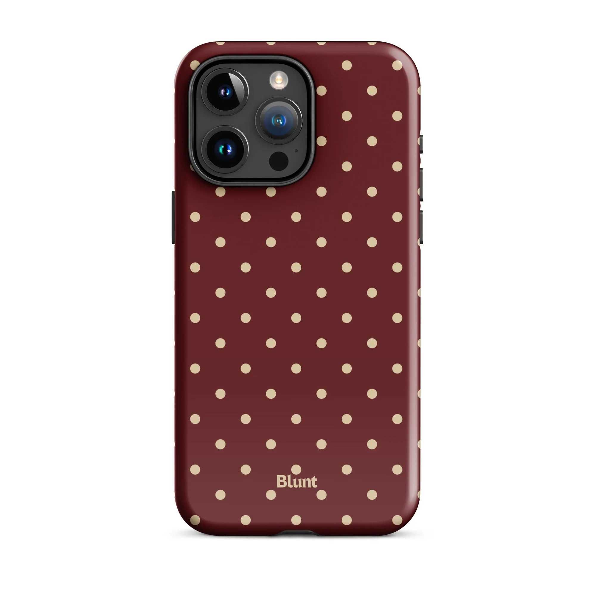 Burgundy Dot iPhone Case - Image 7
