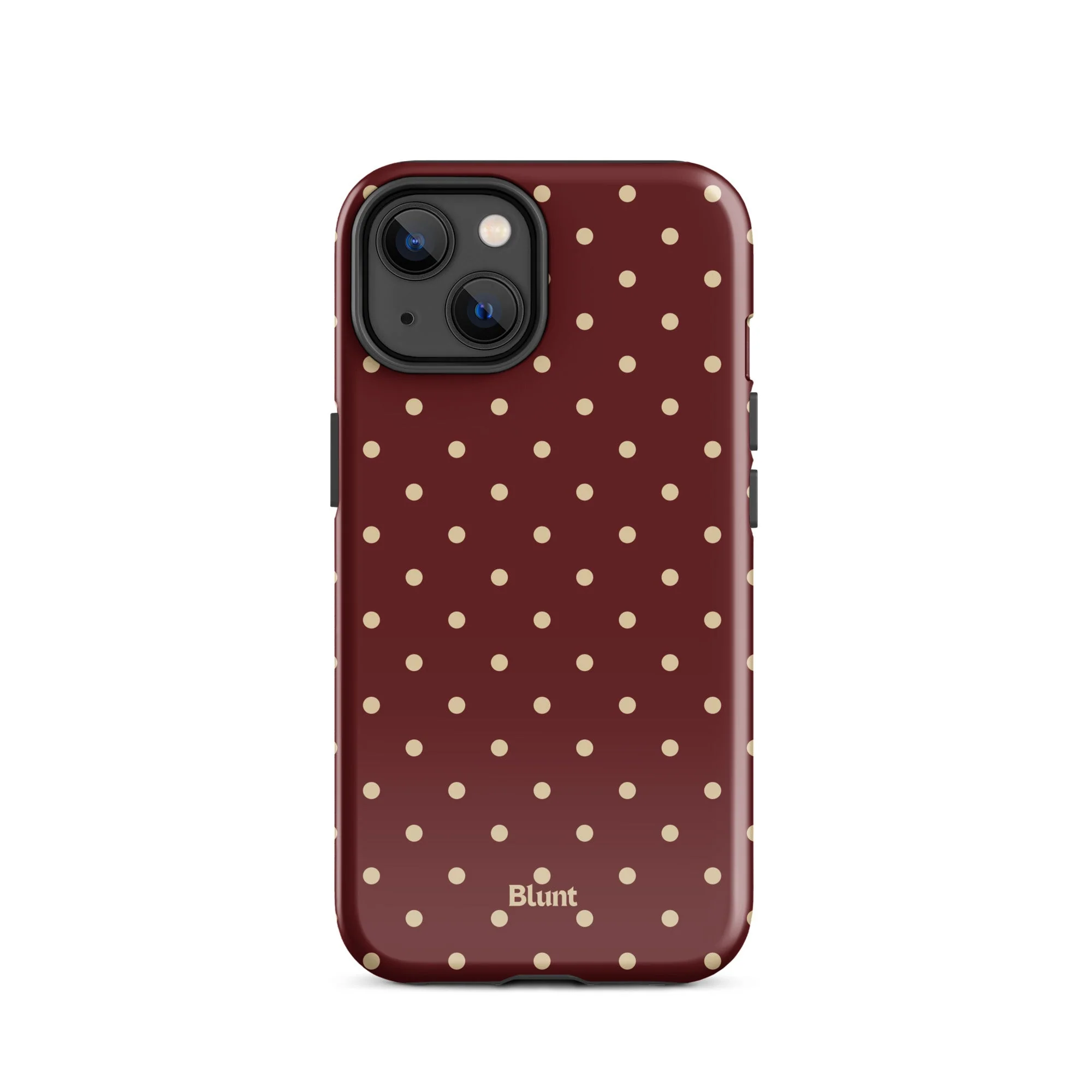 Burgundy Dot iPhone Case - Image 9