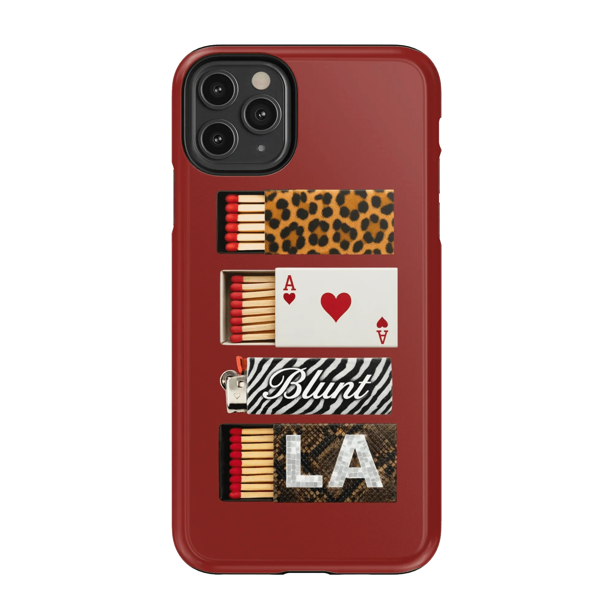 Burgundy Match iPhone Case - Image 27