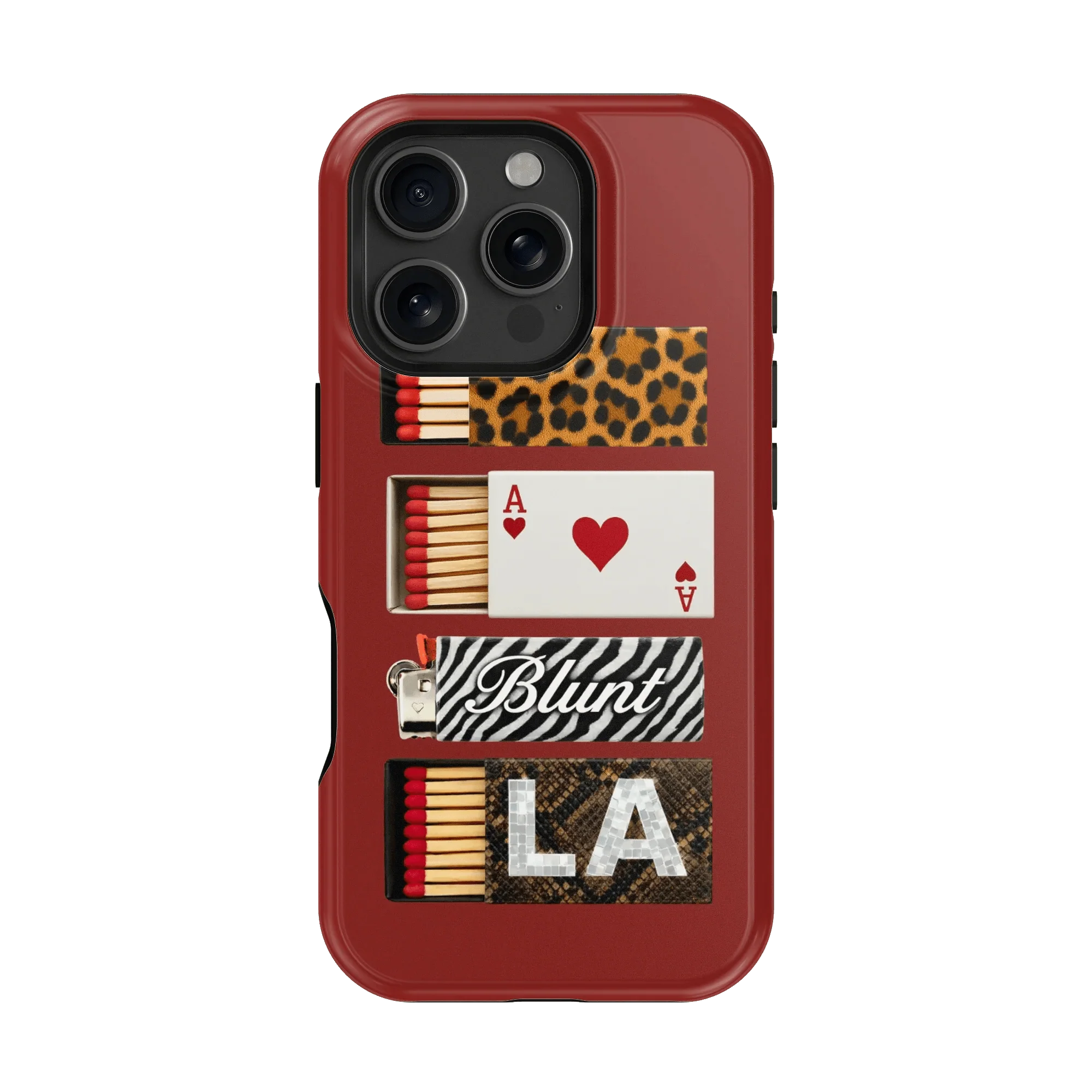 Burgundy Match iPhone Case - Image 6