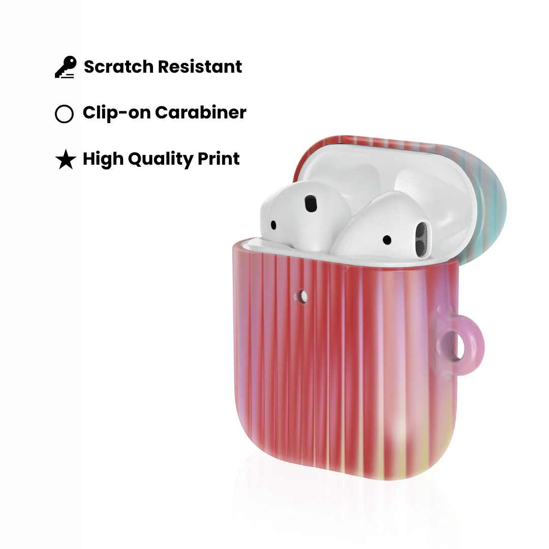 Coral Glass AirPod Case - Image 3