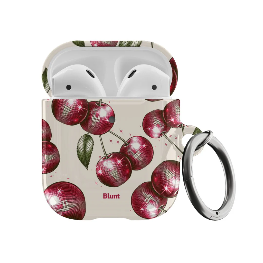 Cream Cherry Party Airpod Case