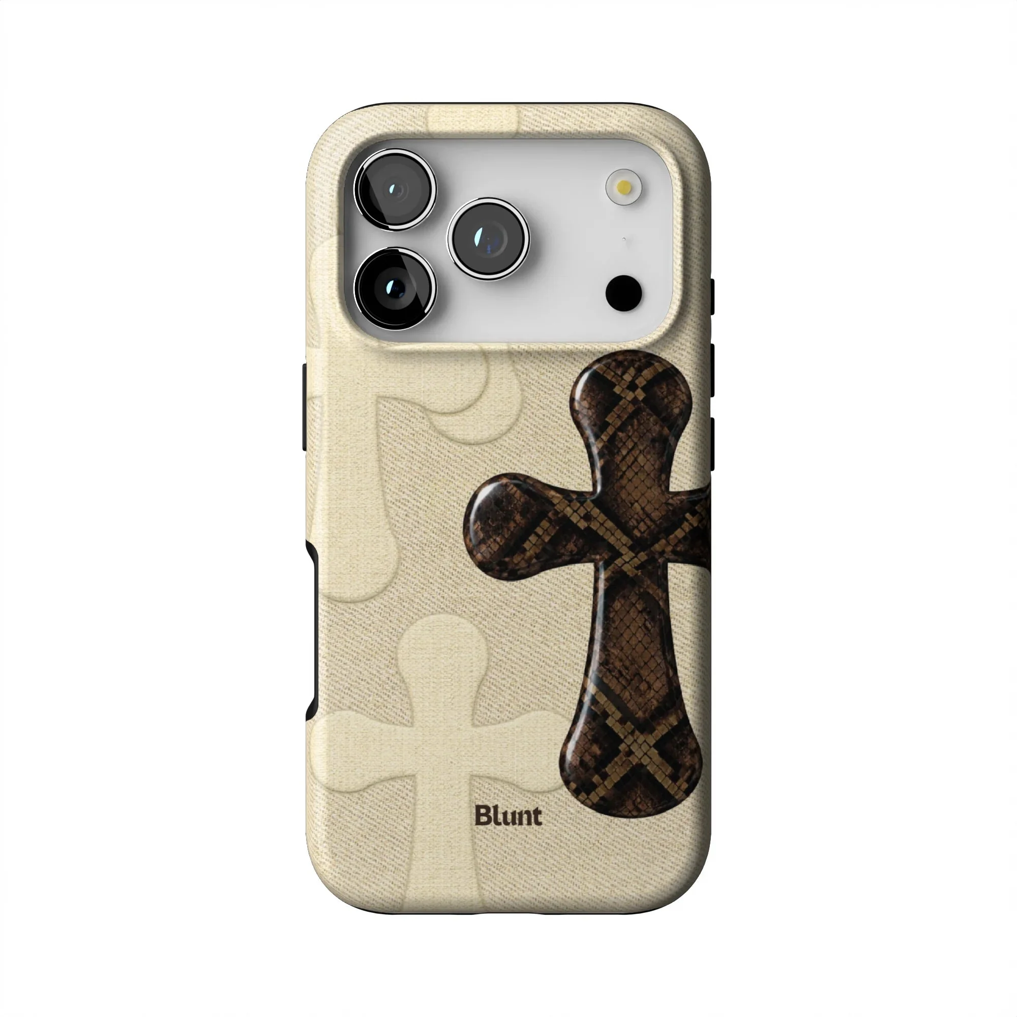 Cream Patch iPhone Case - Image 2