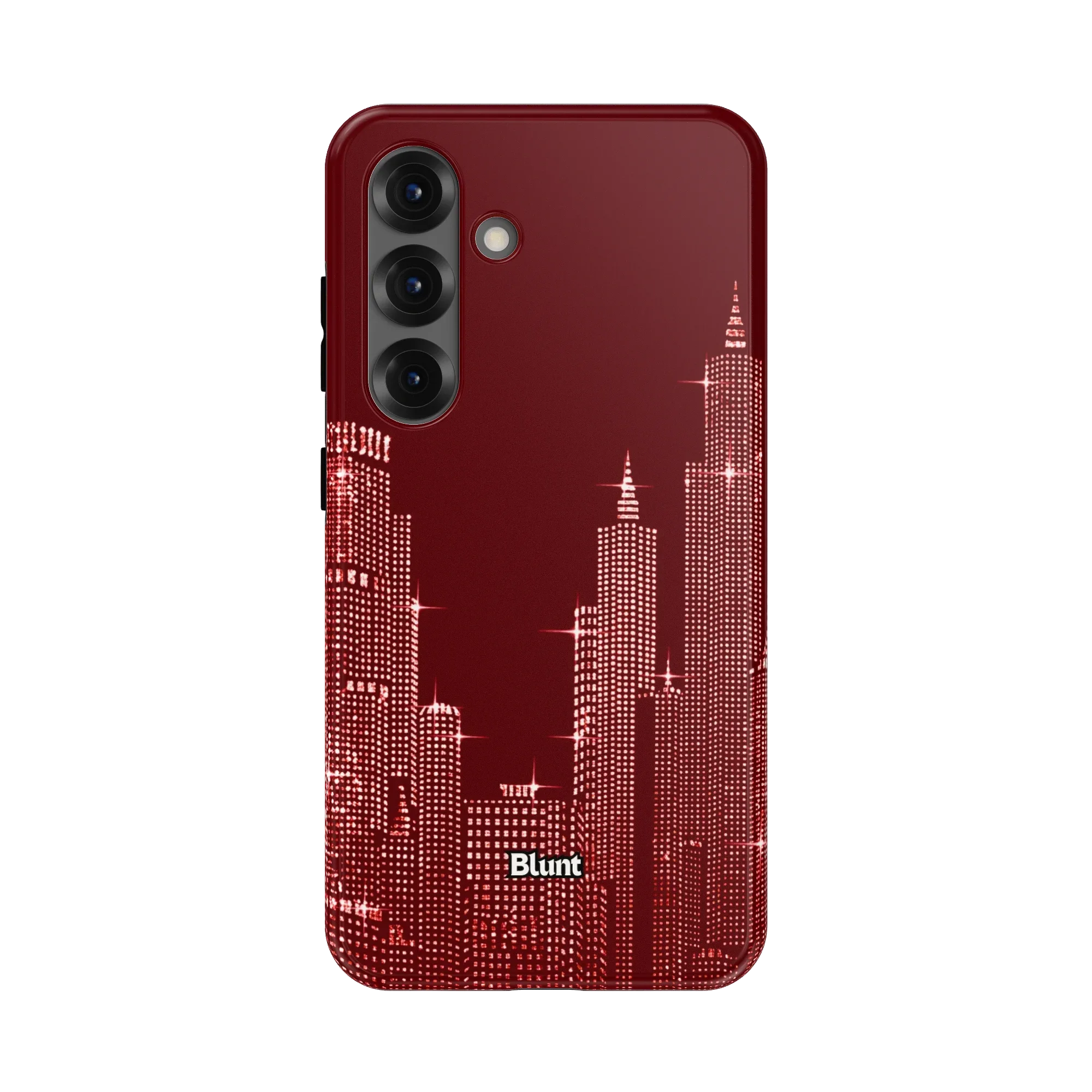 Crimson NYC Skyeline Samsung Phone Case - Image 7