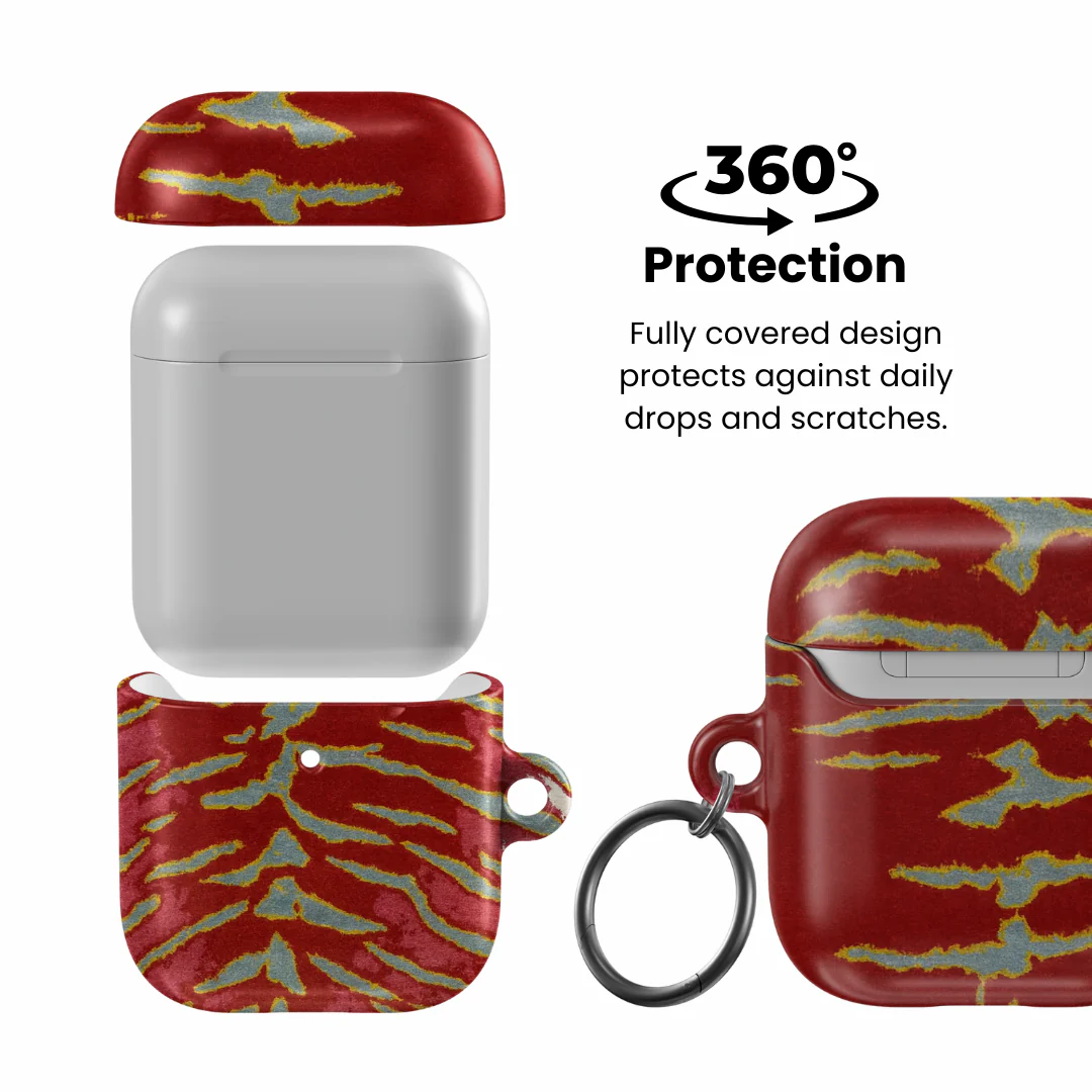 Crimson Veins AirPod Case - Image 2