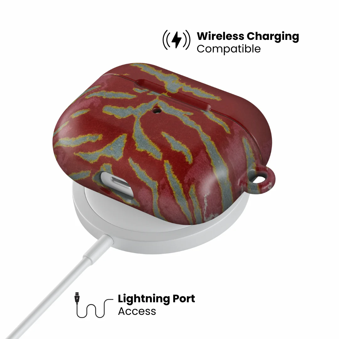 Crimson Veins AirPod Case - Image 8