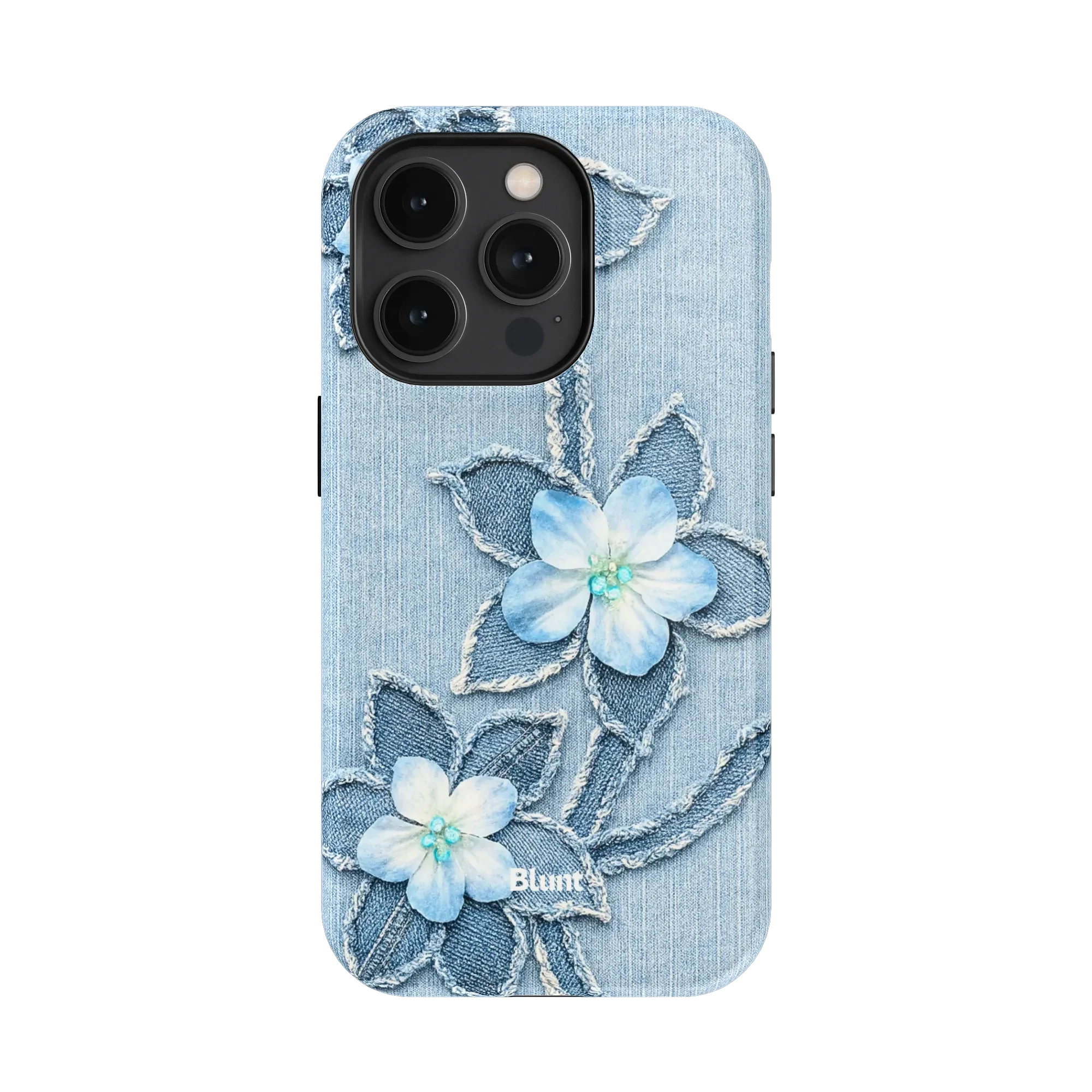 Denim Blue Bloom iPhone Case - Image 14