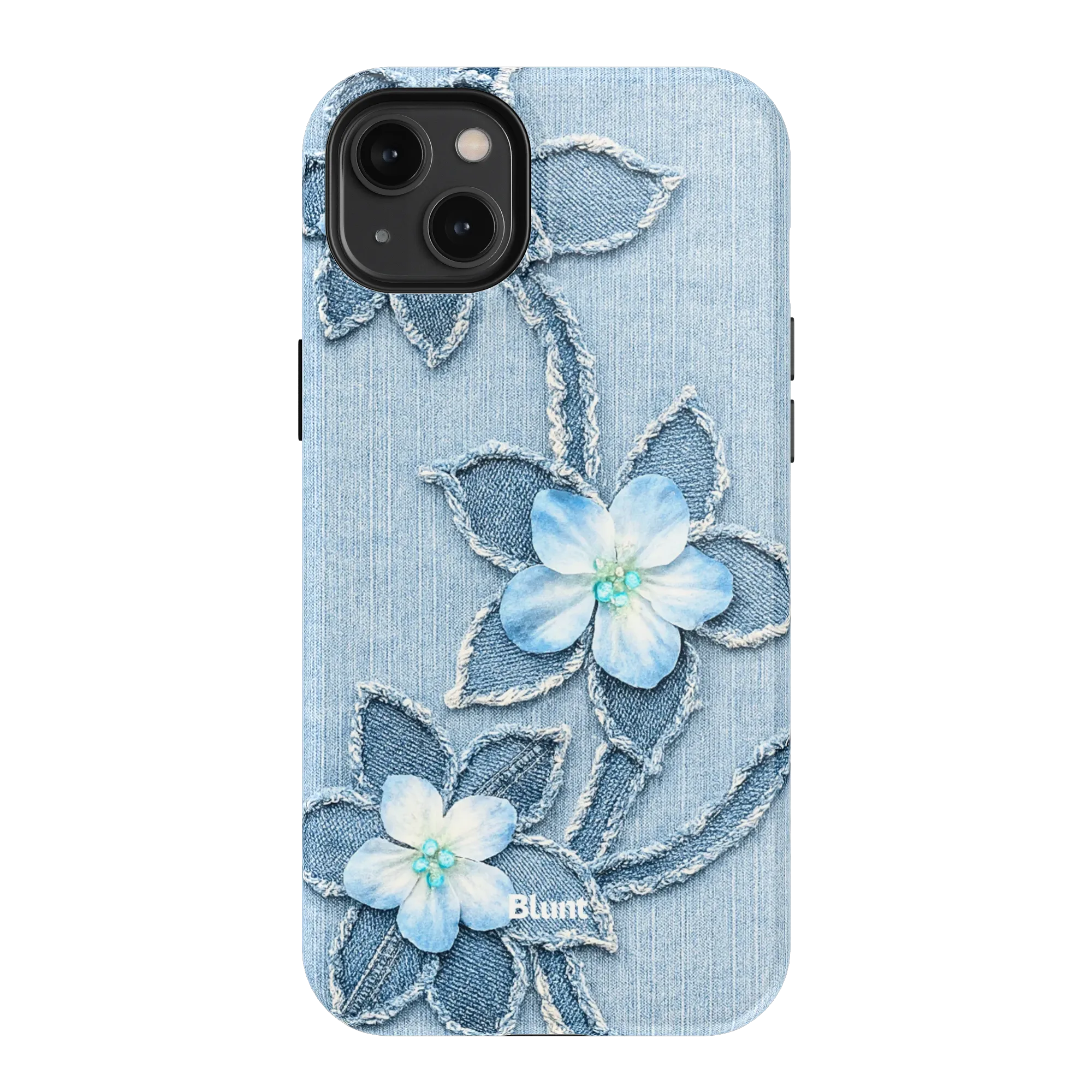 Denim Blue Bloom iPhone Case - Image 16