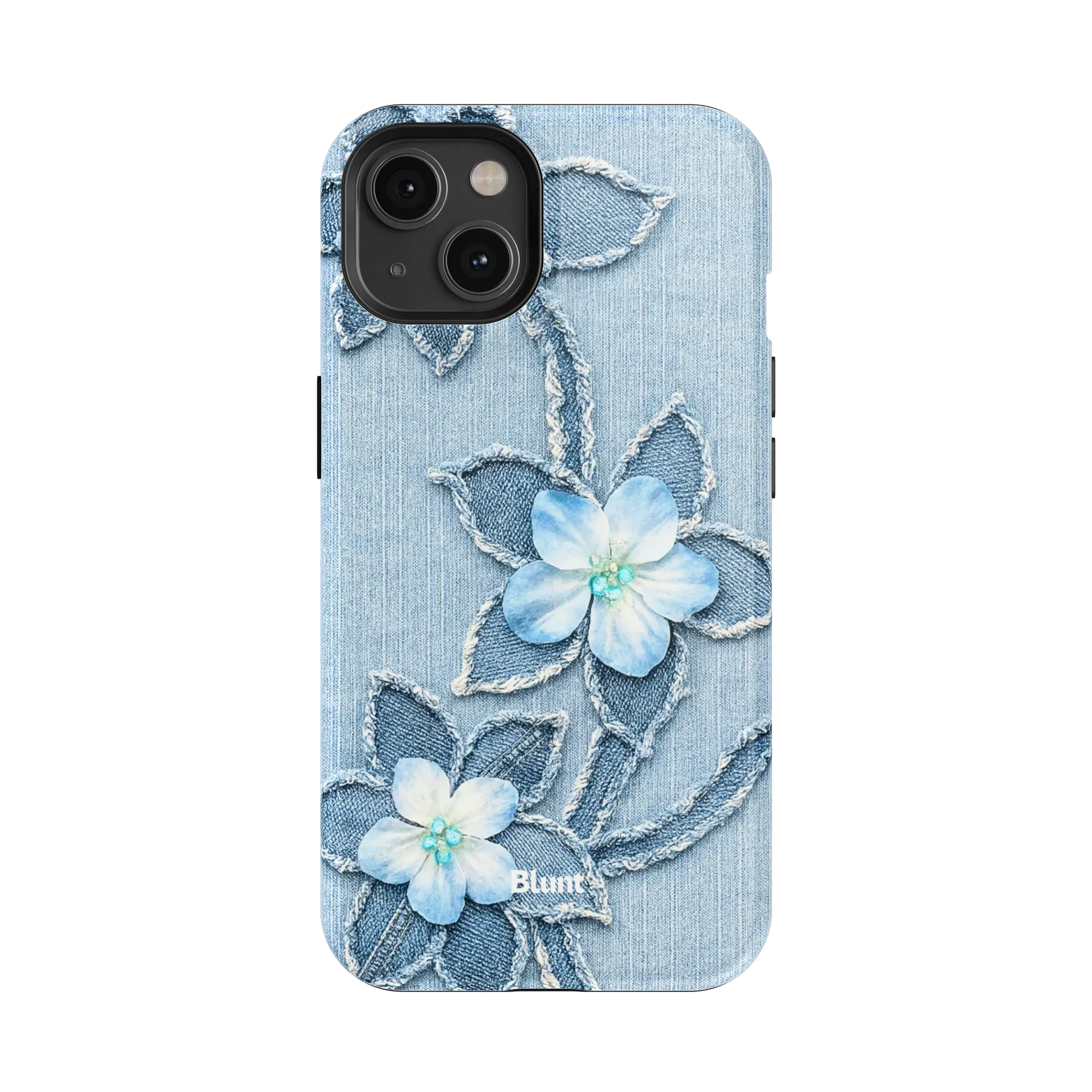 Denim Blue Bloom iPhone Case - Image 17