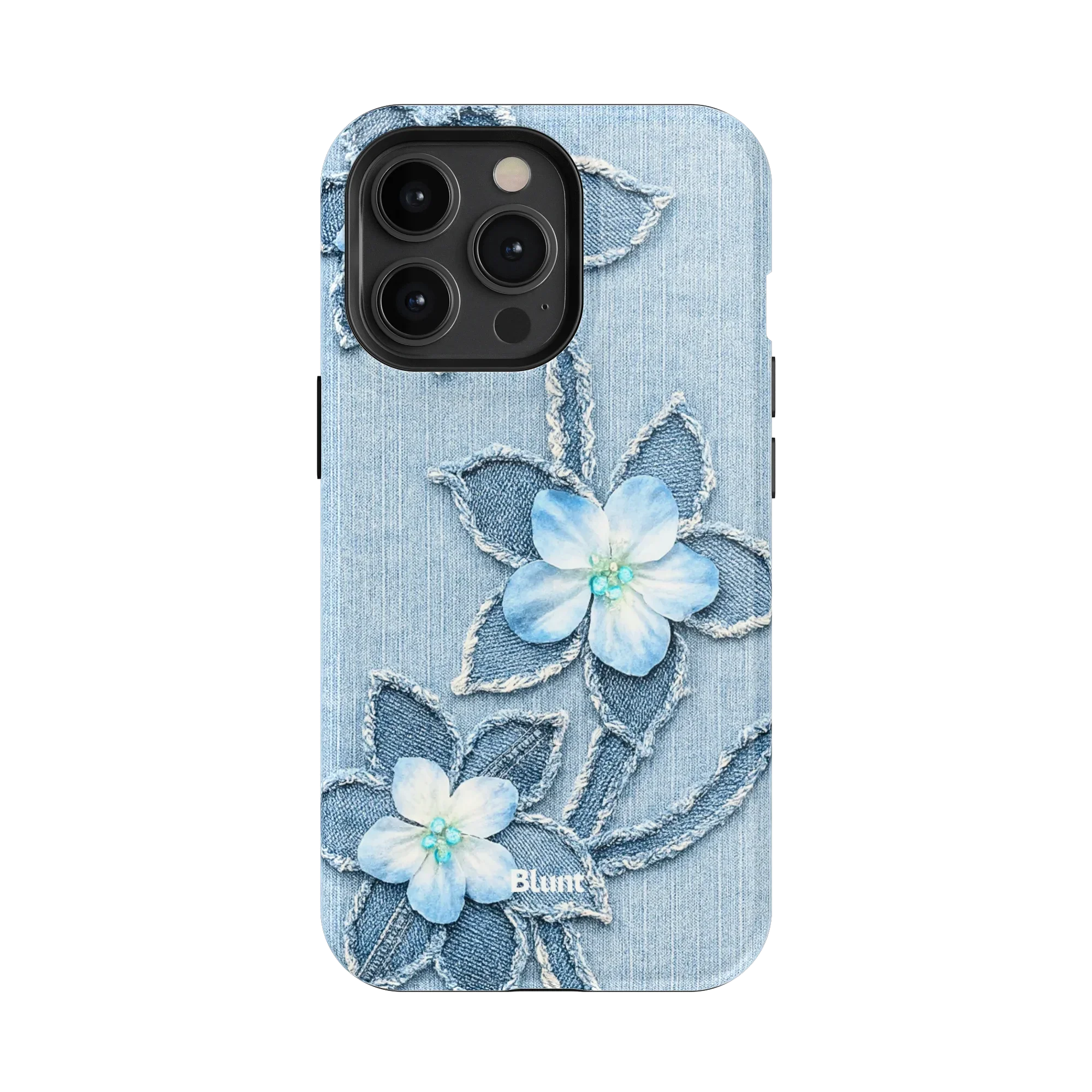 Denim Blue Bloom iPhone Case - Image 18