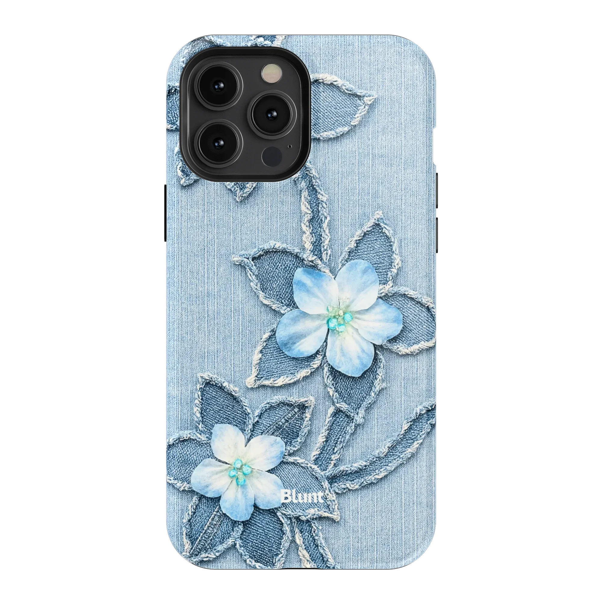 Denim Blue Bloom iPhone Case - Image 19