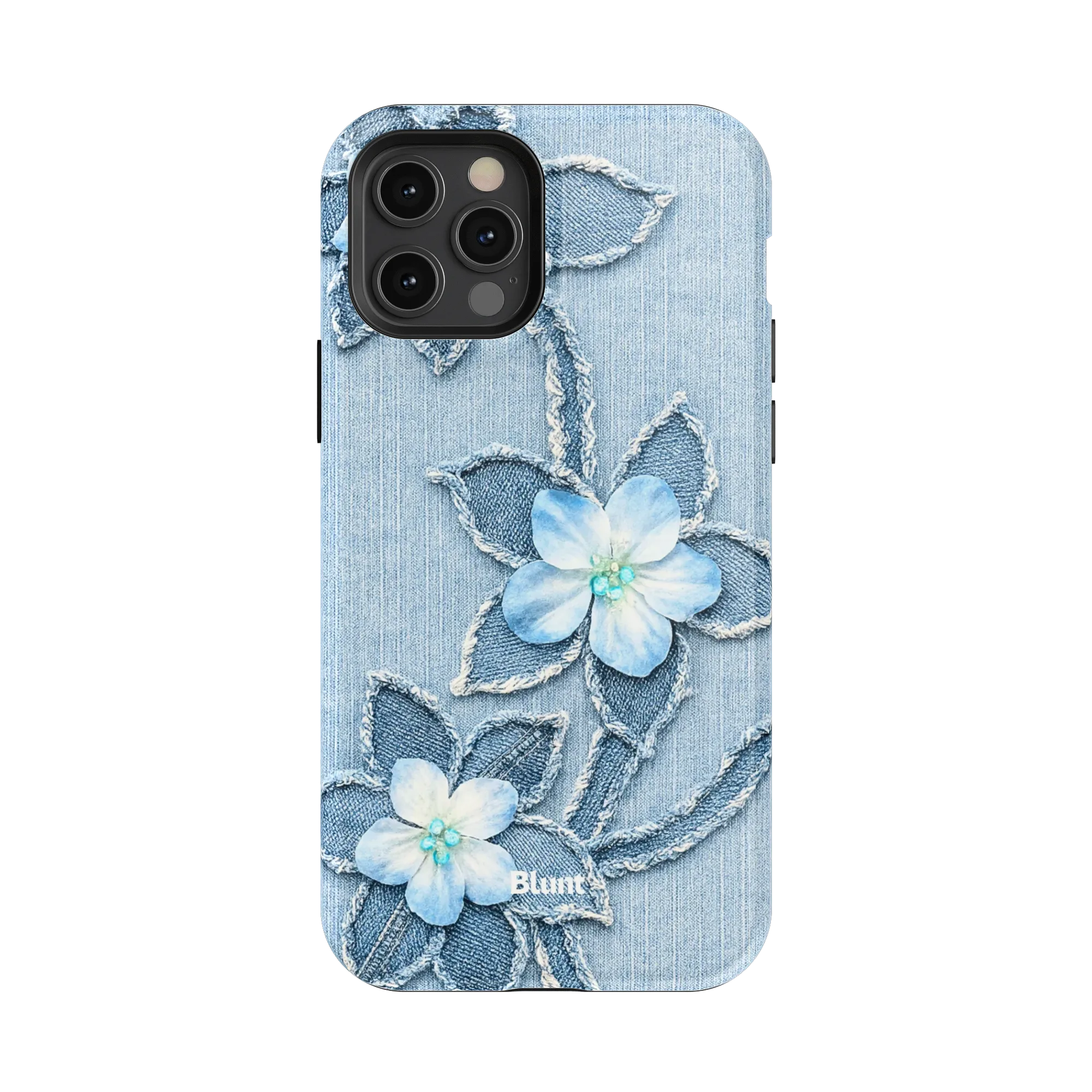 Denim Blue Bloom iPhone Case - Image 22