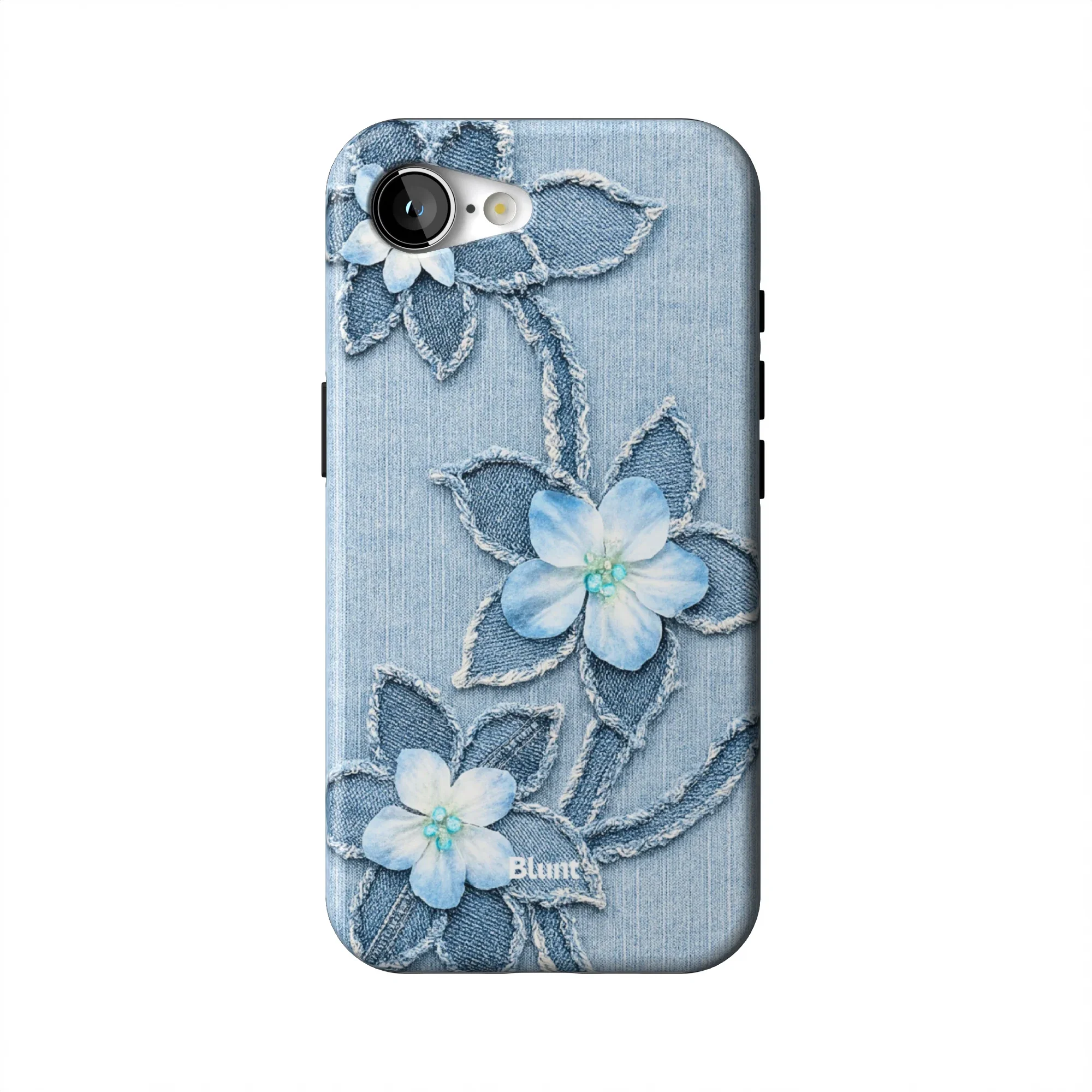 Denim Blue Bloom iPhone Case - Image 31