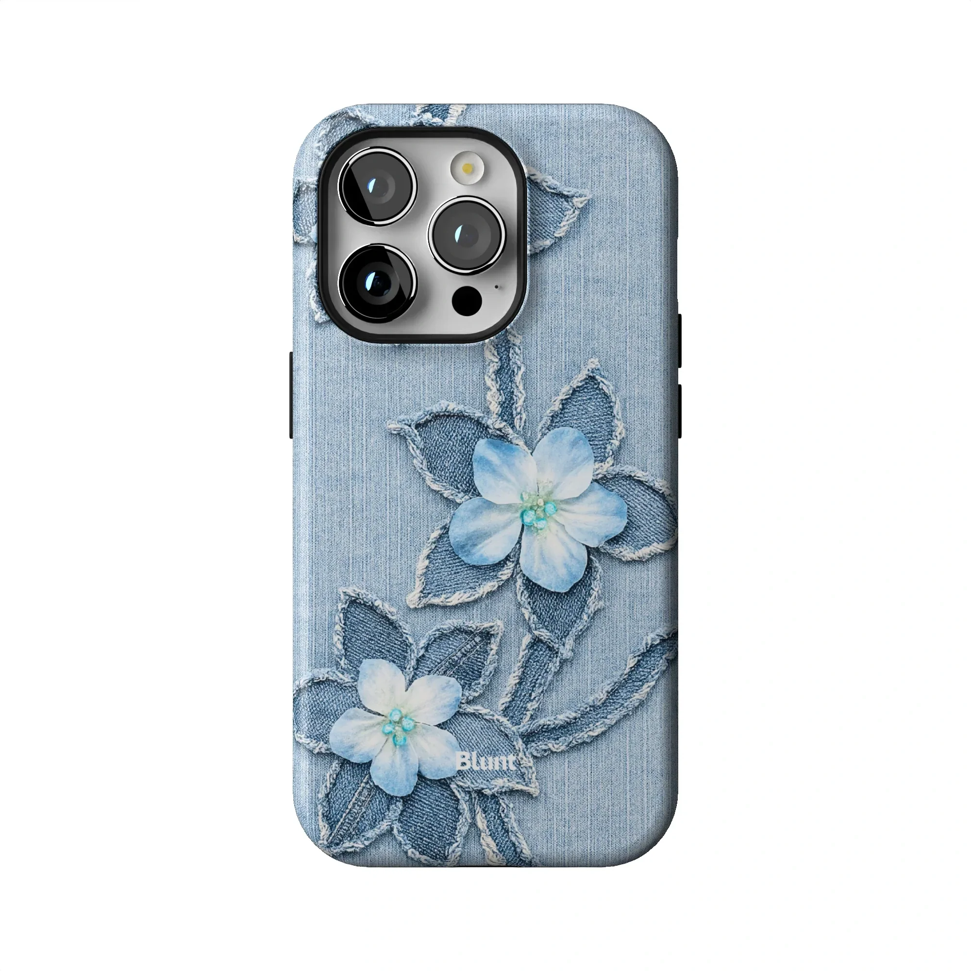 Denim Blue Bloom iPhone Case - Image 45